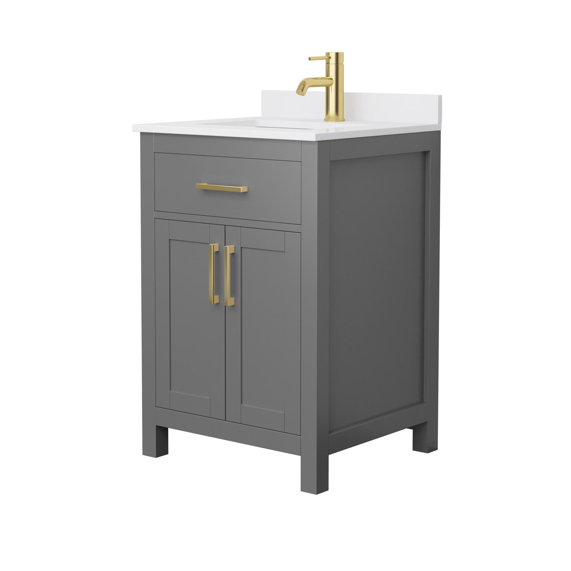 Wyndham Collection WCG242424SGGWCUNSMXX Bath-Vanity-Combo - View #2