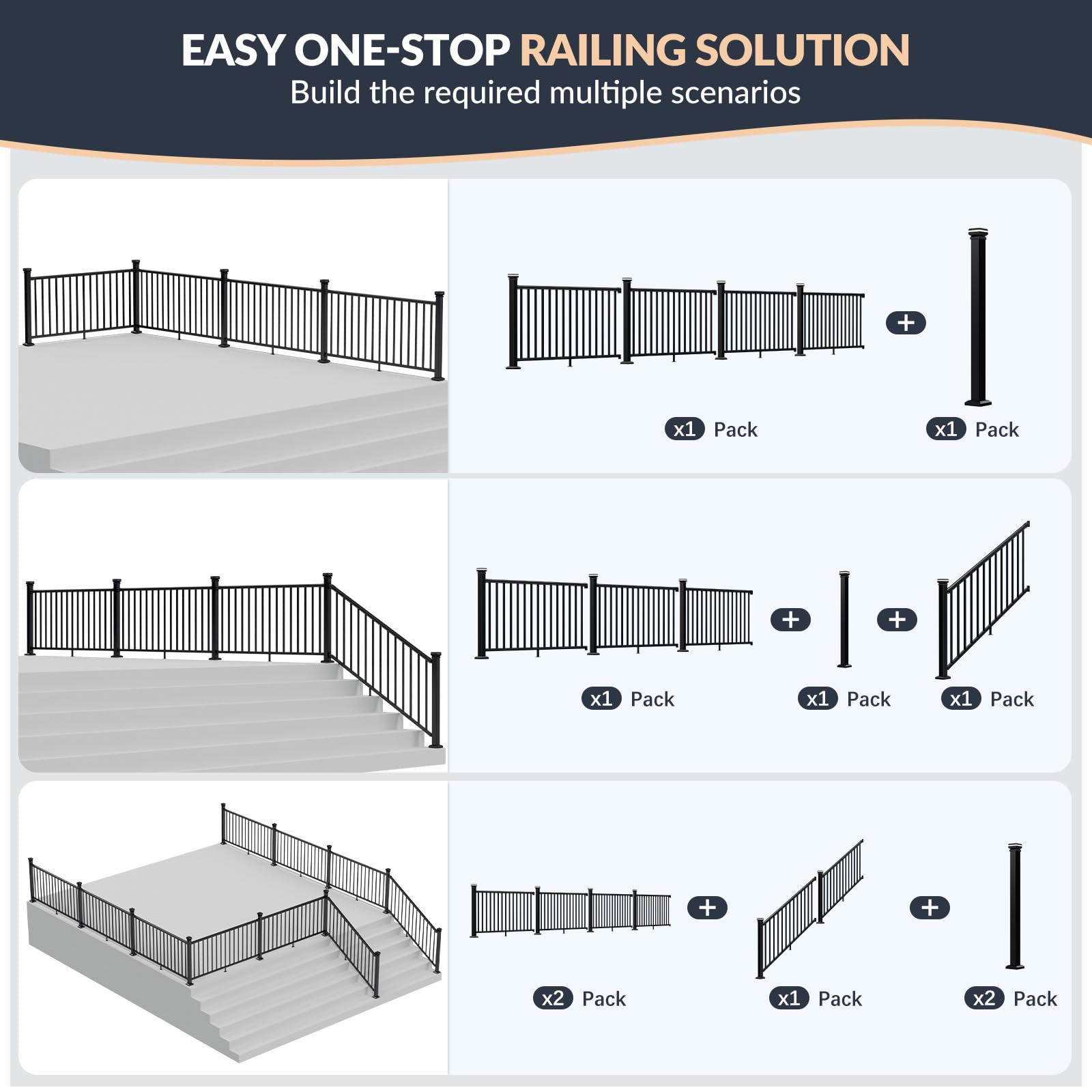 Afoxsos LAF0706F071 Stair-Railing-Kits - View #3