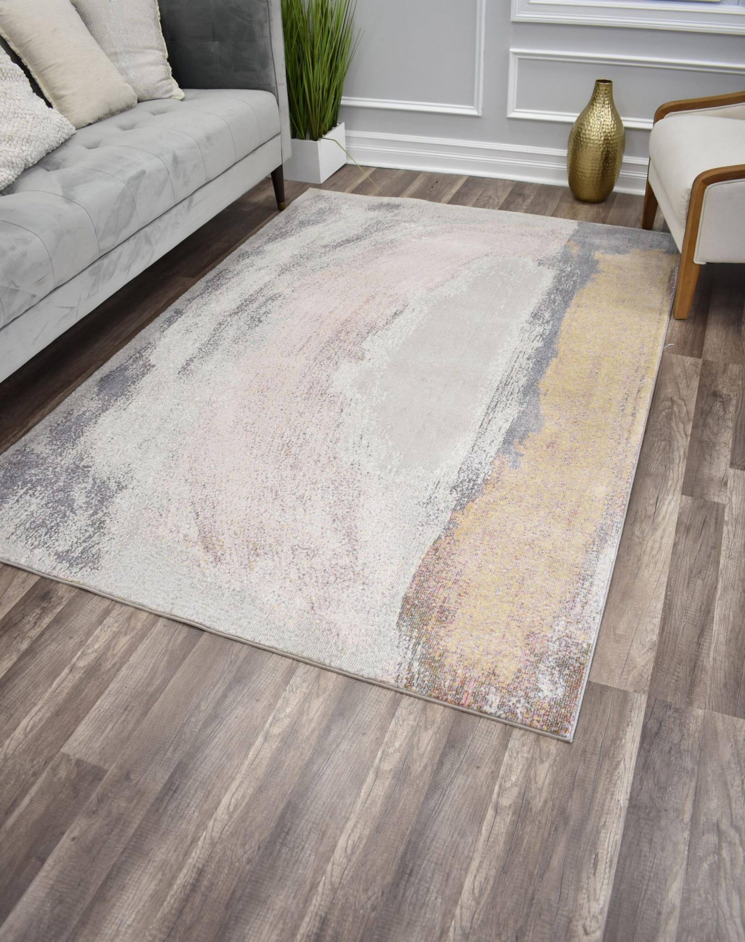 Rugs America 30764 Malina 2 x 4 (ft) Loomed Polypropylene Brush Stroke Rectangular Indoor Area rug