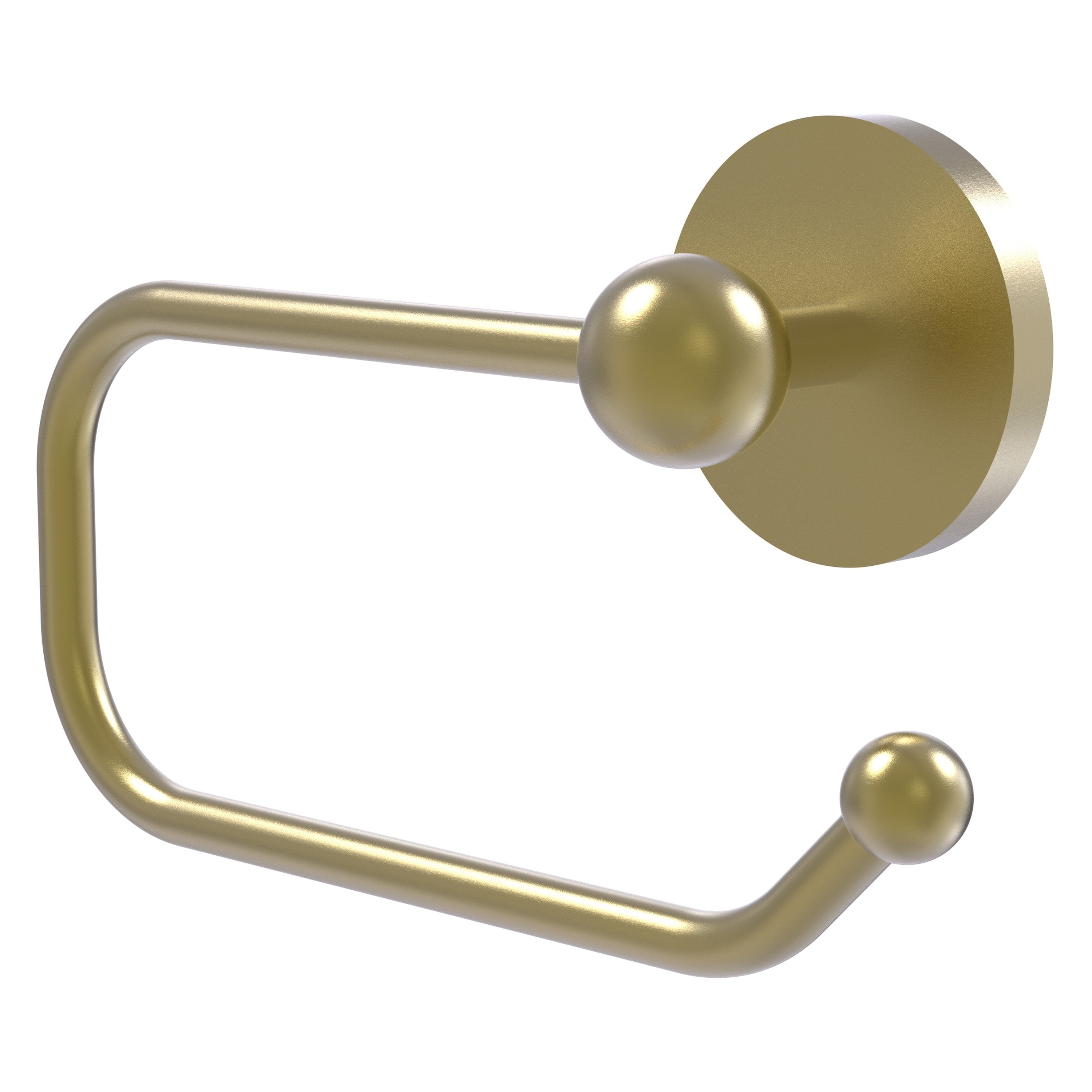 Allied Brass 1024E-SBR Skyline Satin Brass Wall mount Single post Toilet Paper Holder 1 -Rolls