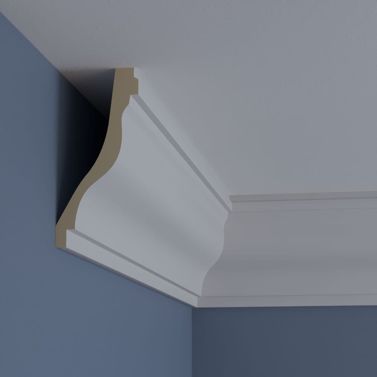 Milton 7-1/8"H Primed Polyurethane Crown Moulding