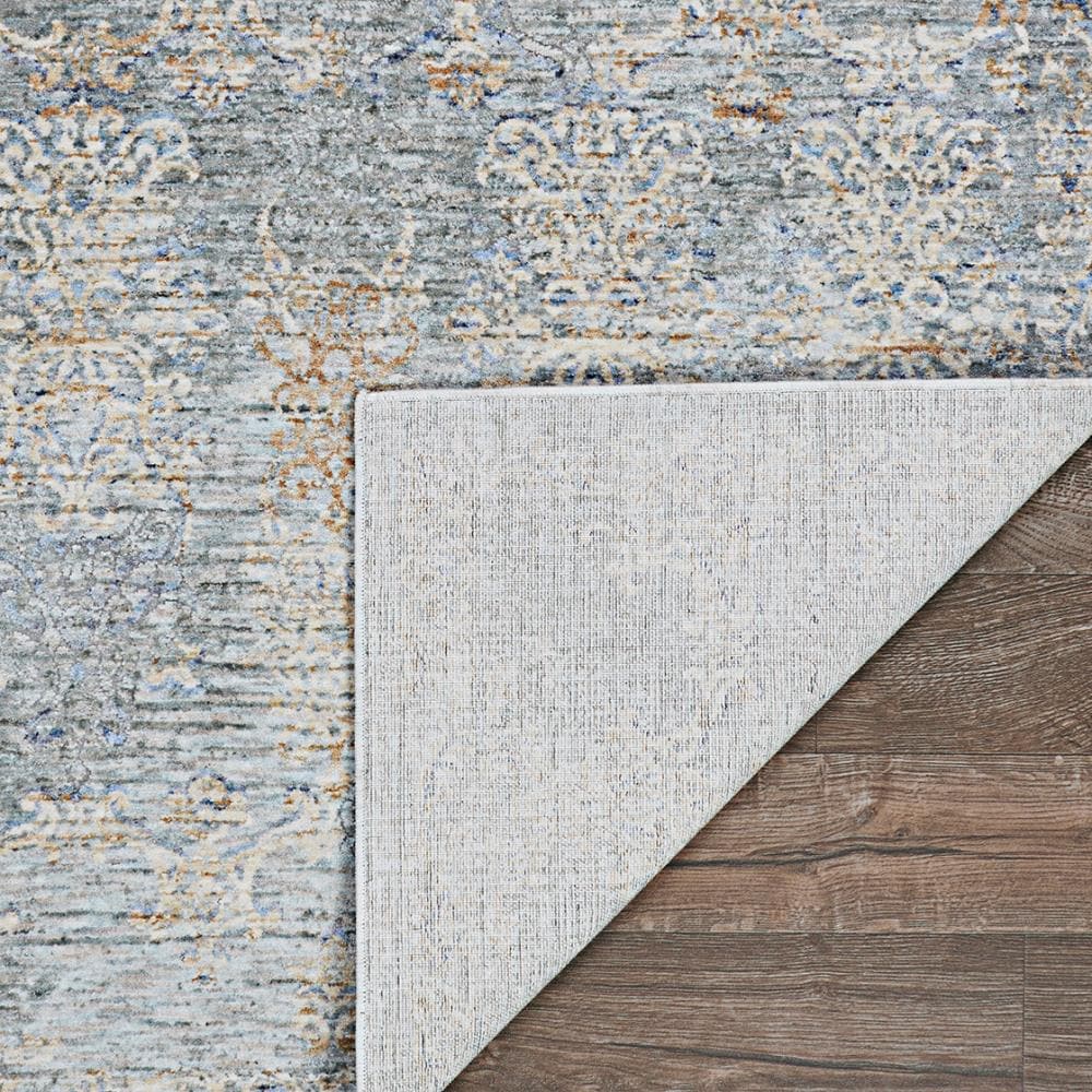 Couture Gray Synthetic Stain-Resistant Rectangular Area Rug