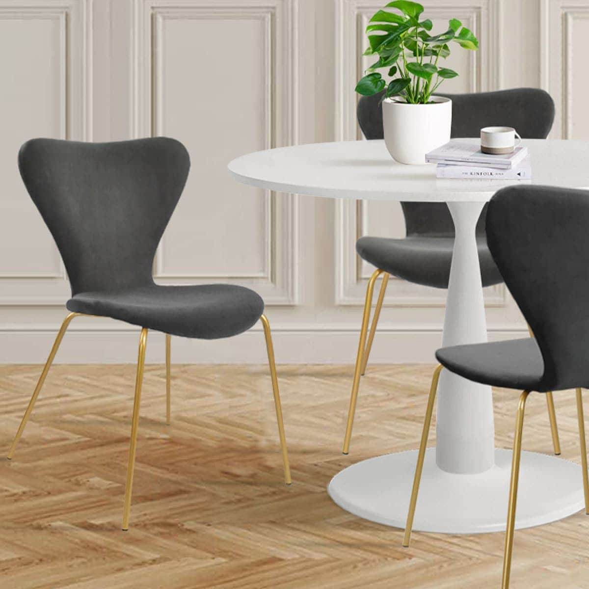 Maison Boucle HAVENWH+FLAVIA-GRY-4 Dining-Sets - View #4