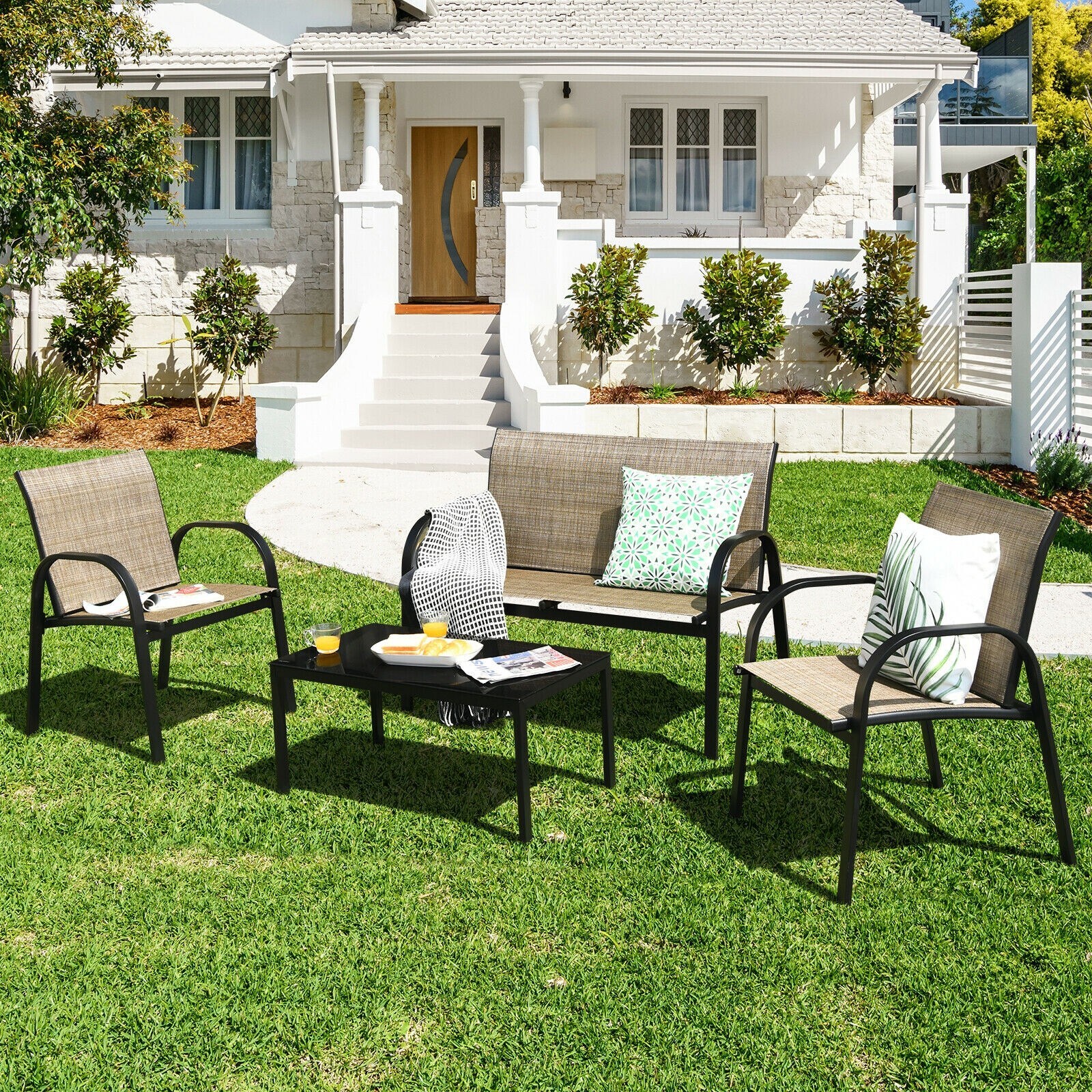Forclover HBV-00BLK Patio-Conversation-Sets - View #2