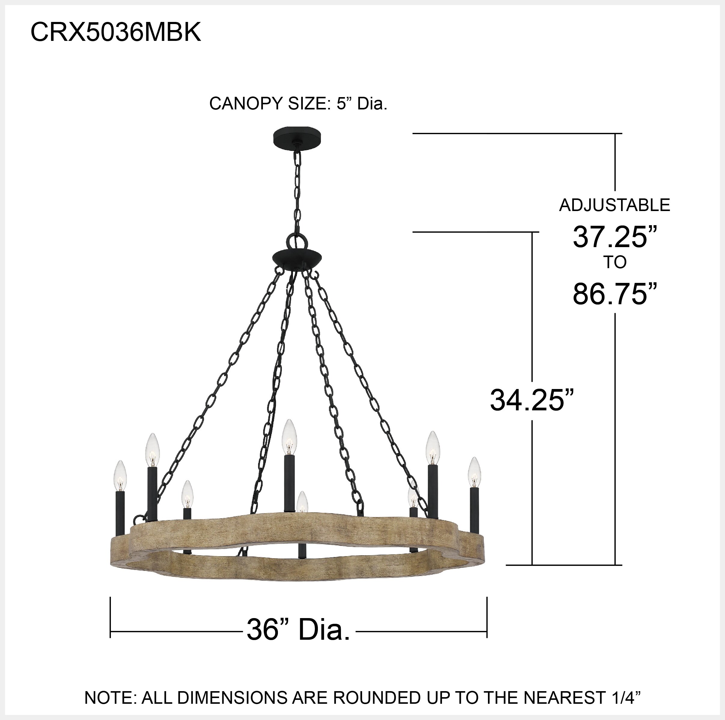 Quoizel CRX5036MBK b090015 - View #5