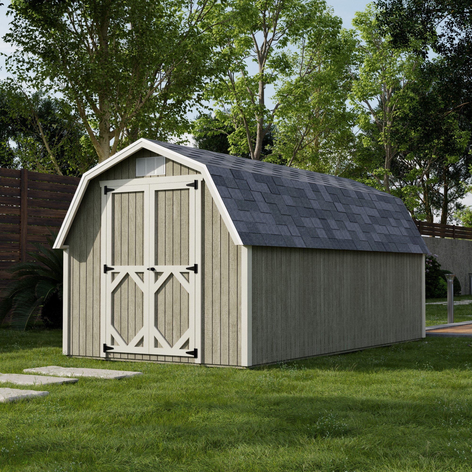 Little Cottage Co 8X16 CGB-4-PC Wood-Storage-Buildings - View #2