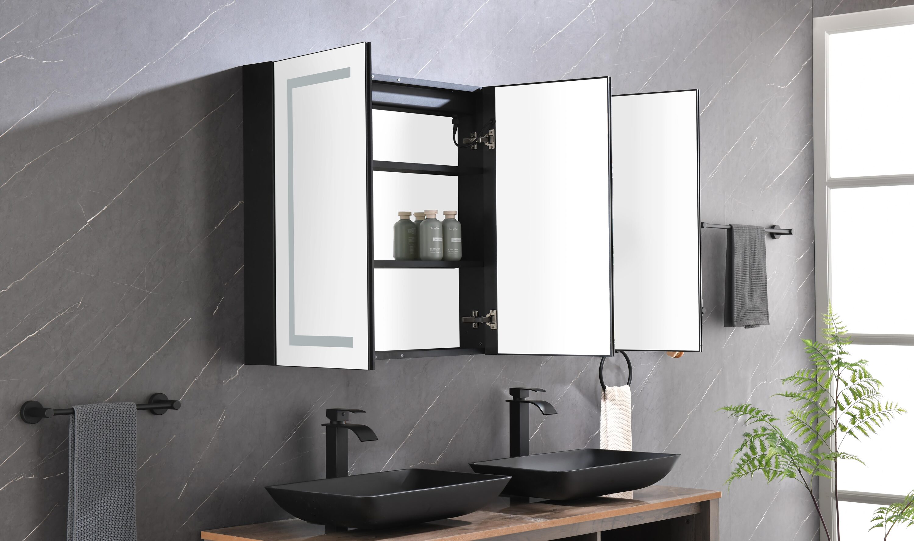 Vacolite KPMC4830-MB Framed-Bath-Mirrors - View #10