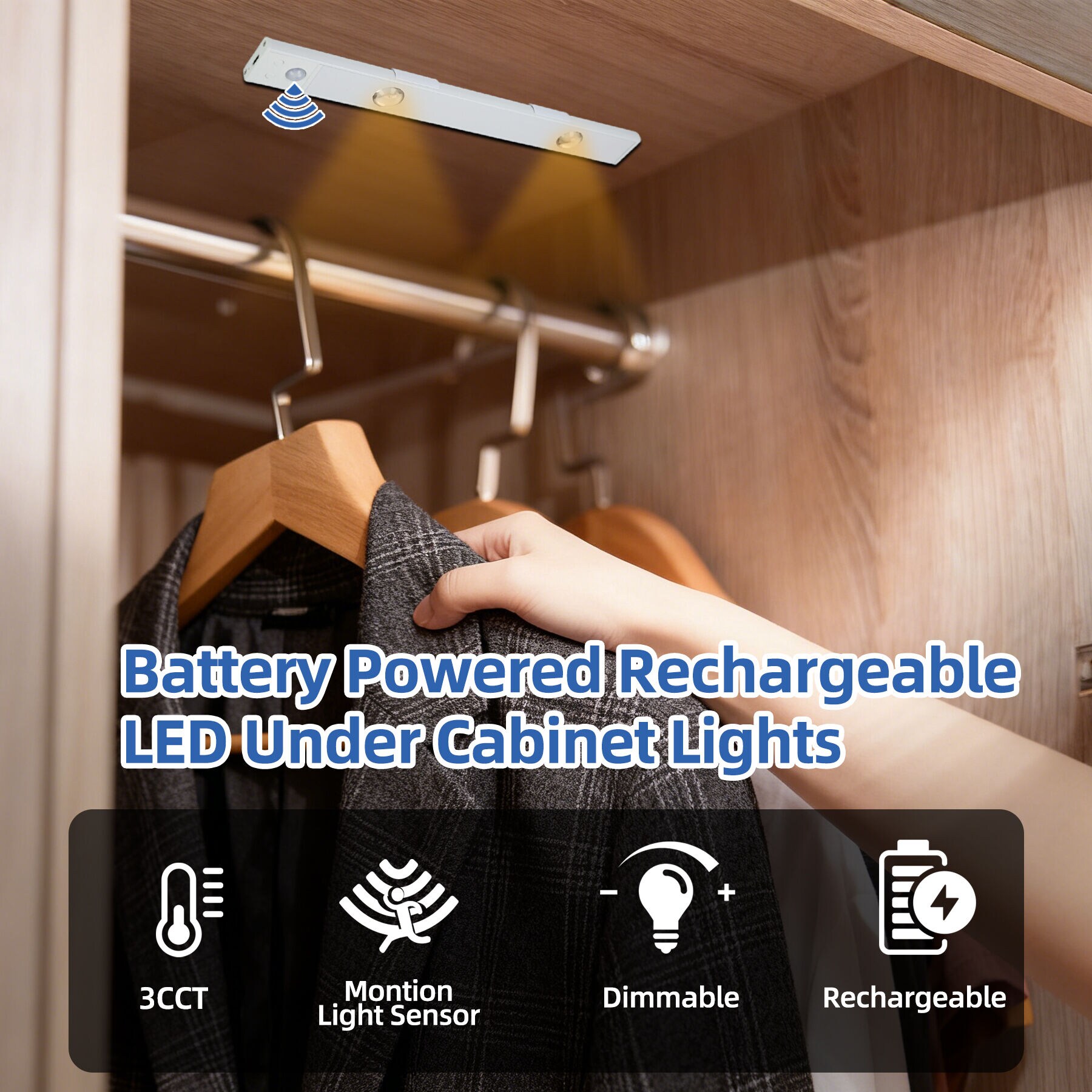 Bieuoram 60CM-CBL-2PACK Led-Cabinet-Lighting - View #3