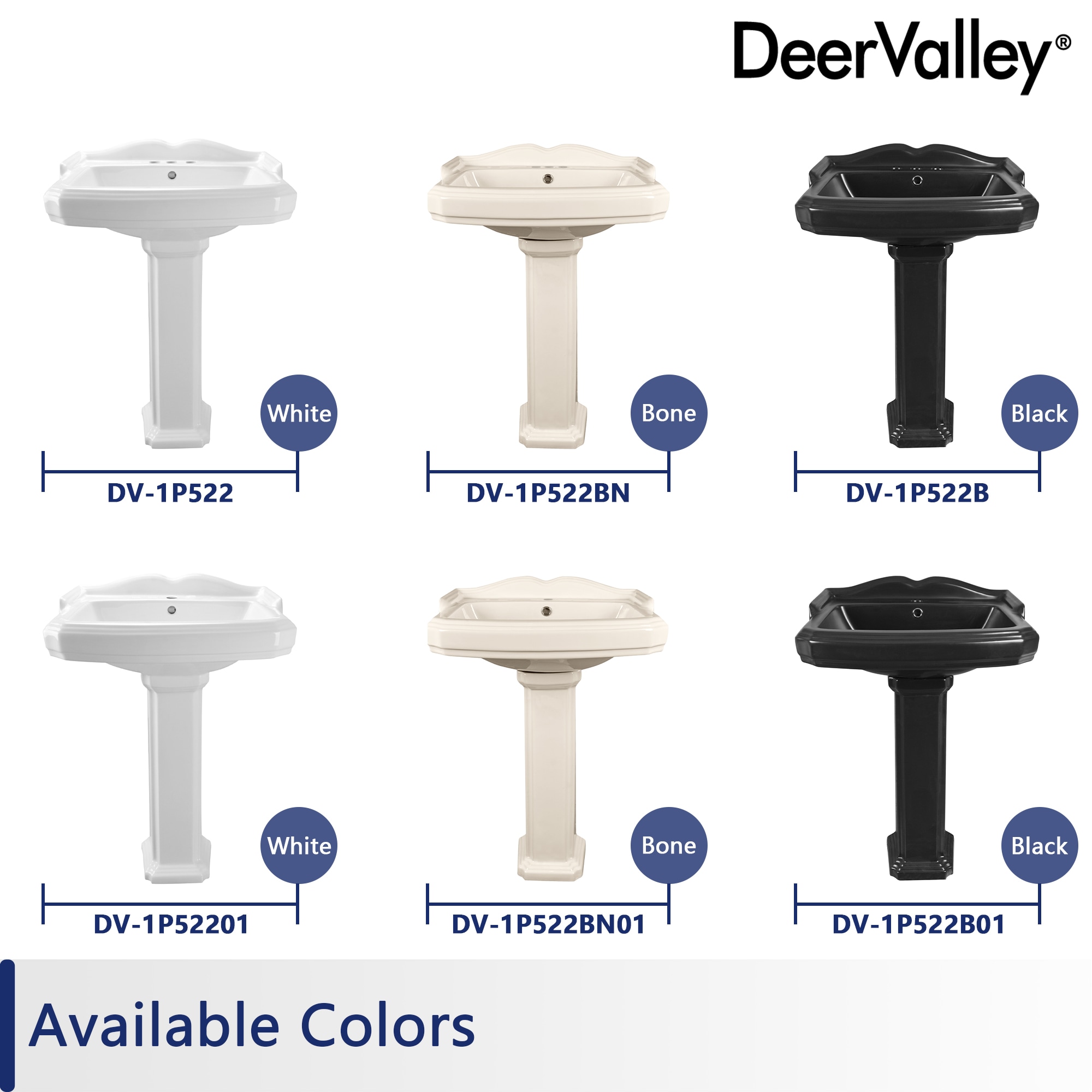 DeerValley DV-1P52201 Complete-Pedestal-Lavatories - View #11