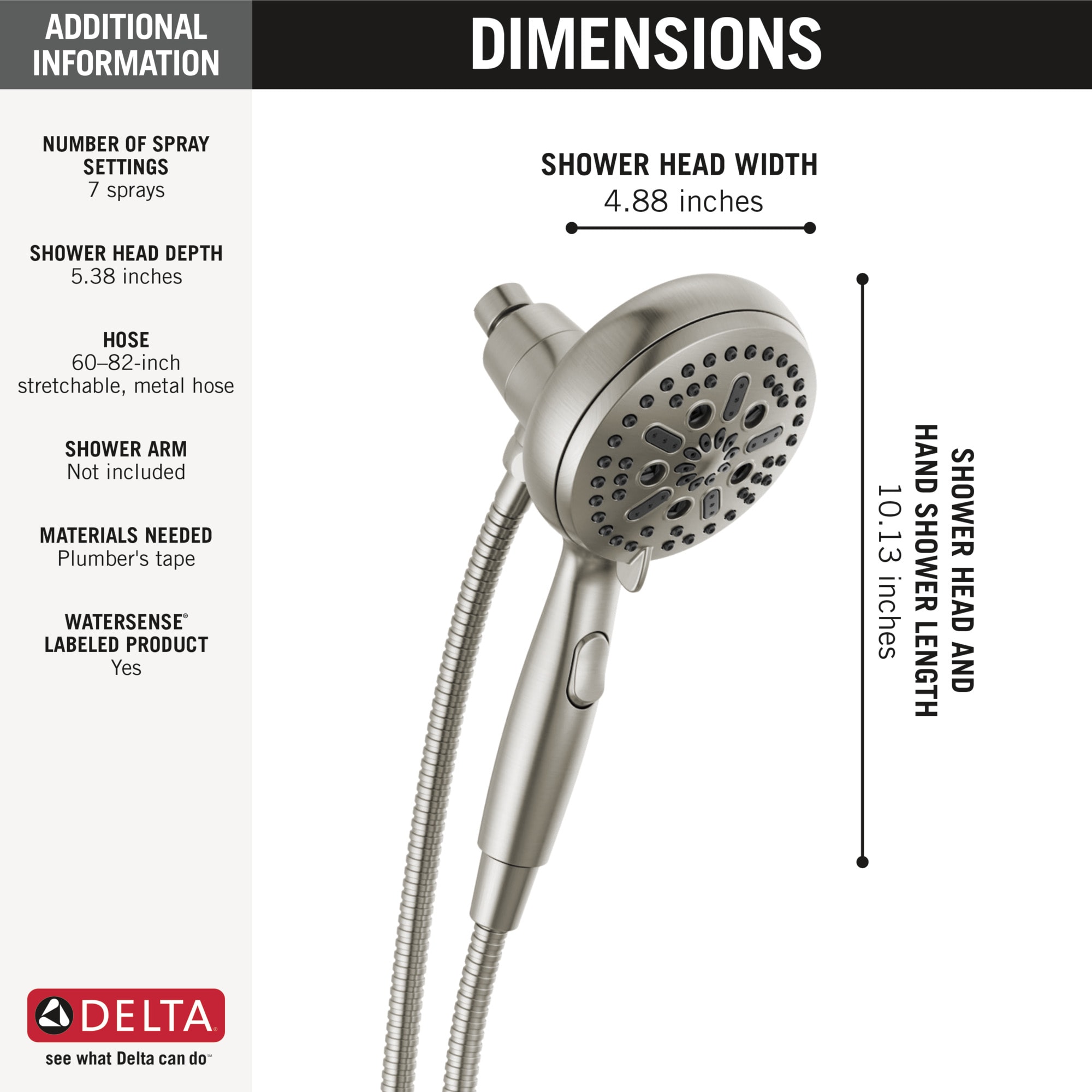 Delta 54810-SS-PK Fixed-Showerhead - View #13