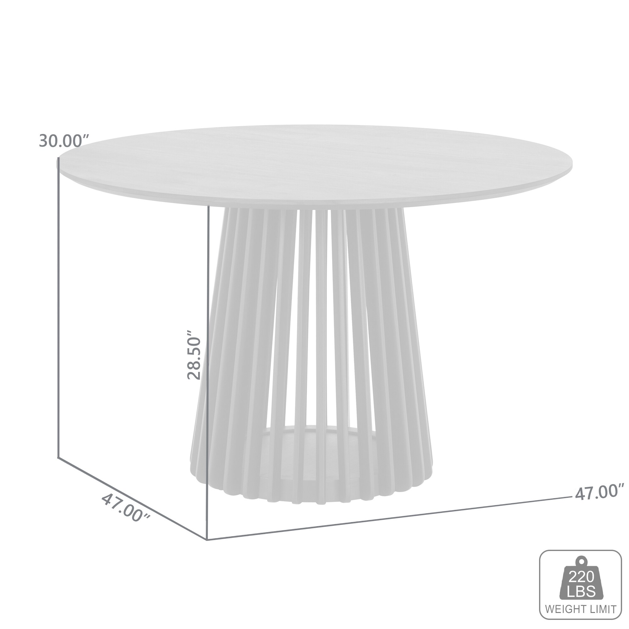 Armen Living LCPARDDINAT Dining-Tables - View #9