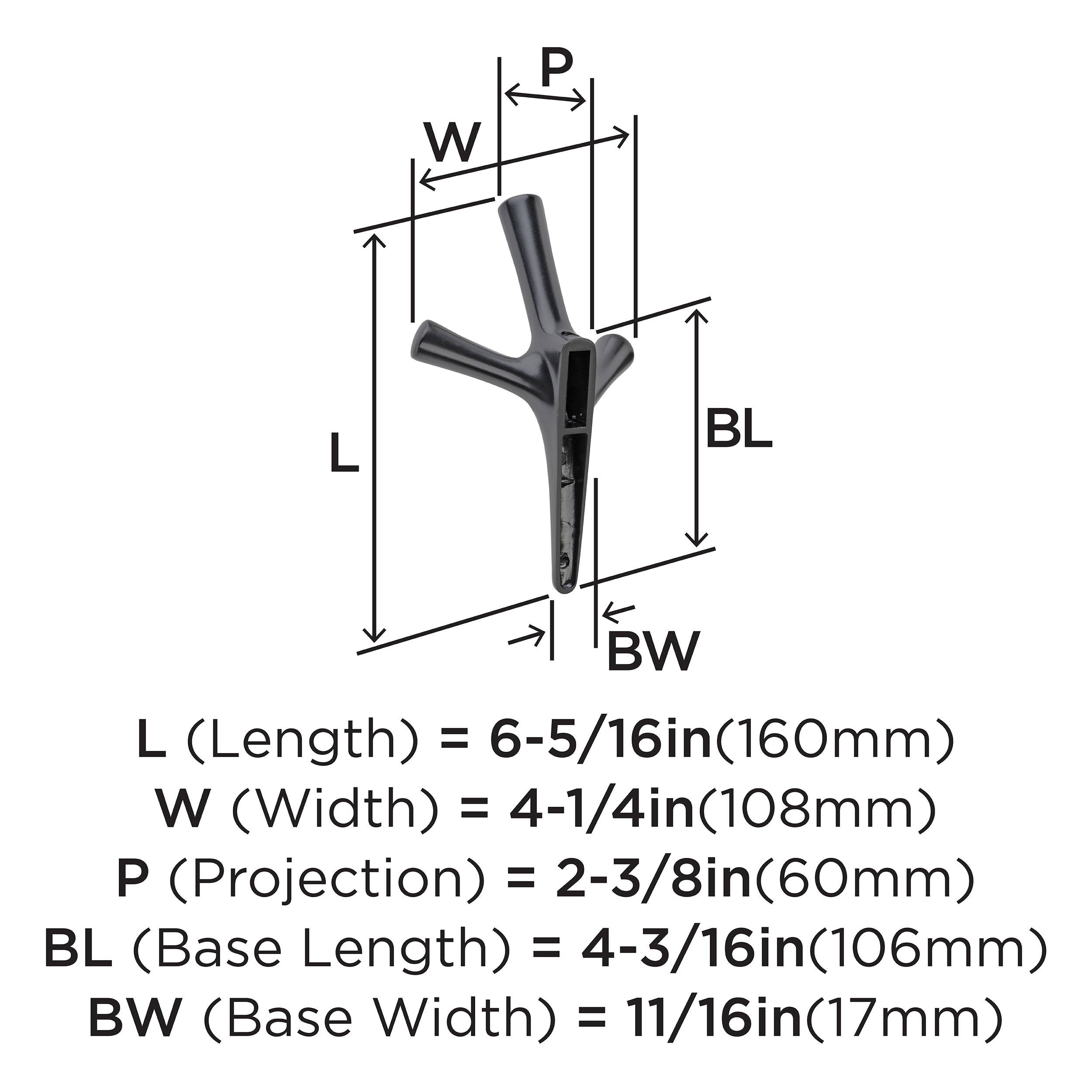 Amerock HBX37016MB Decorative-Wall-Hooks - View #4