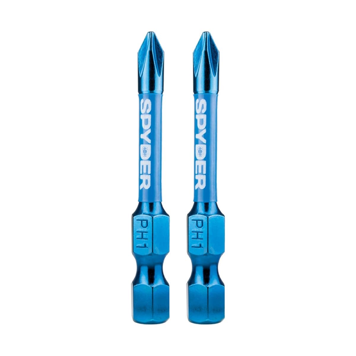 Spyder 19045 Mach-Blue PH1 1/4-in x 2-in Phillips Impact Driver Bit 2 -Piece