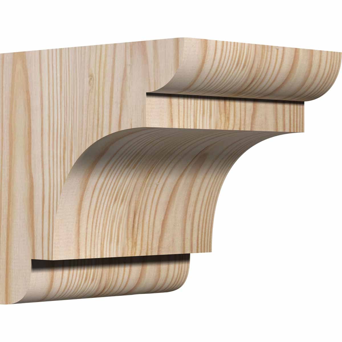 Ekena Millwork COR06X06X06NEB00SDF 5.5-in x 6-in x 6-in New brighton Unfinished Douglas fir Wood Paintable/Stainable Corbel