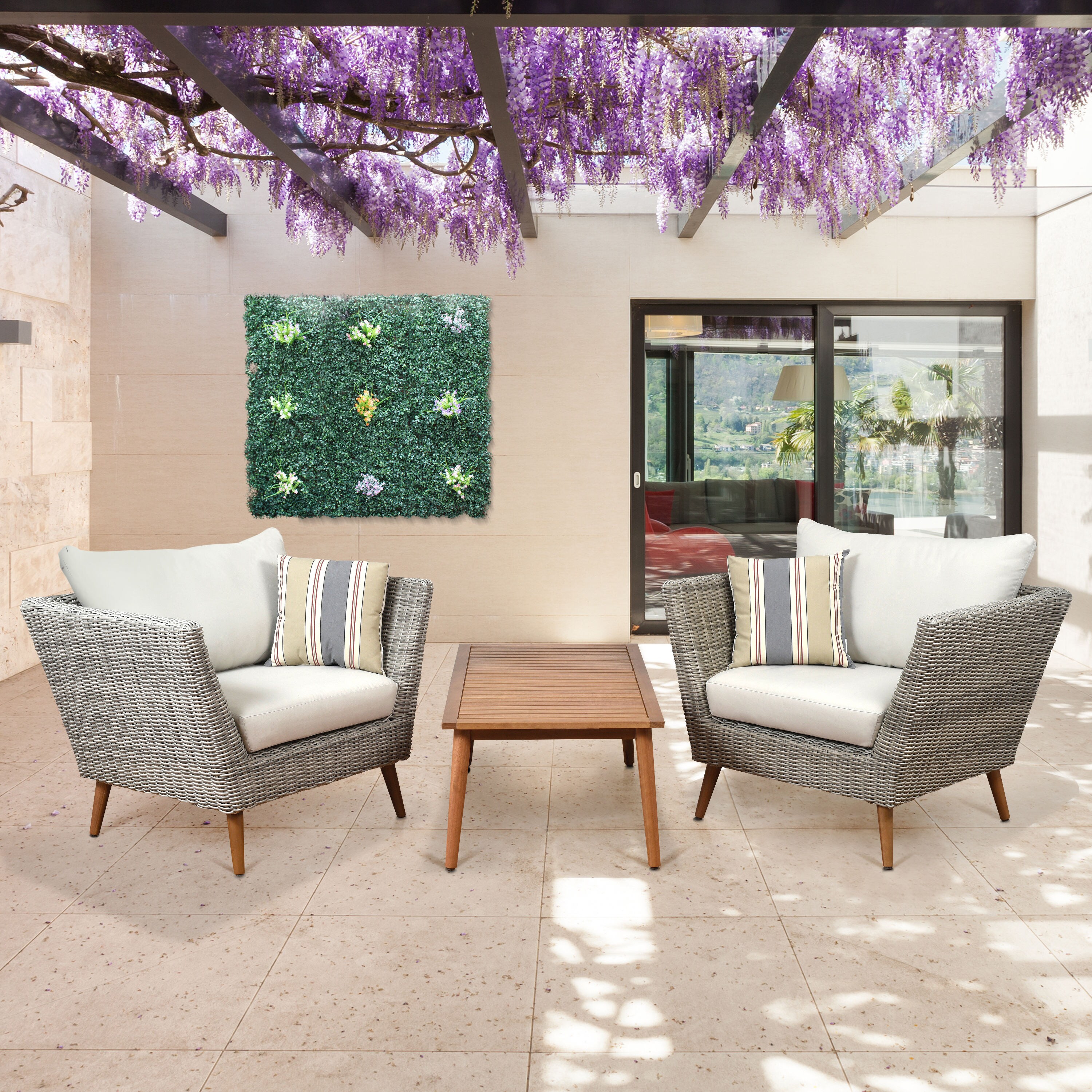 Amazonia MALTA 3PC LG Patio-Conversation-Sets - View #2