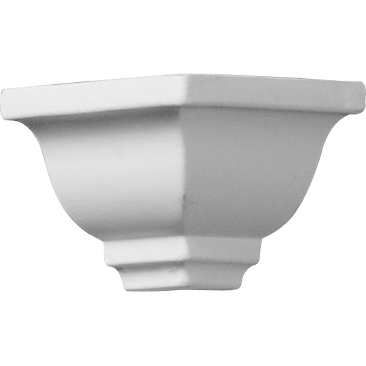 Ekena Millwork MOC01X01OD Odessa 1-5/8-in x 1-5/8-in Interior Primed Polyurethane Traditional 205390 Outside corner Crown Moulding Block