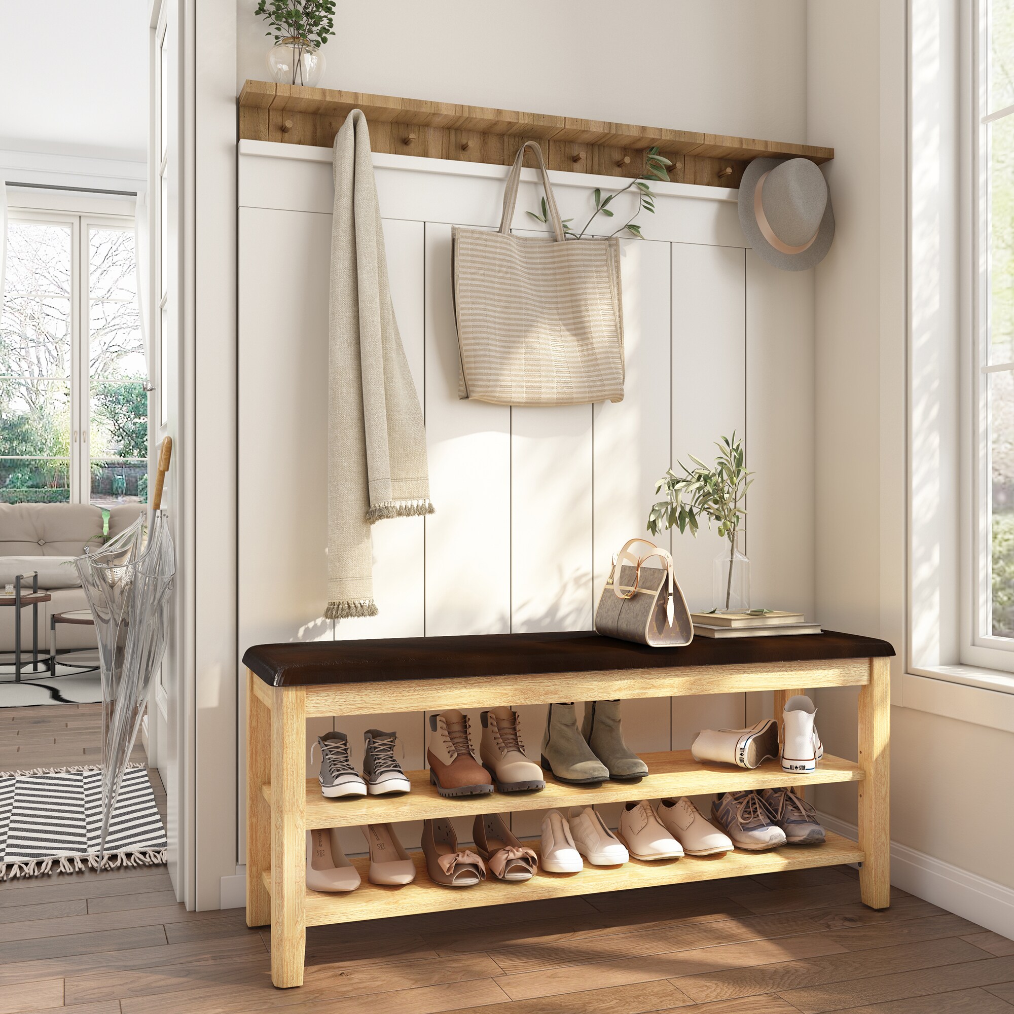 FurniFusion SF-R-XD-BR Shoe-Racks - View #2