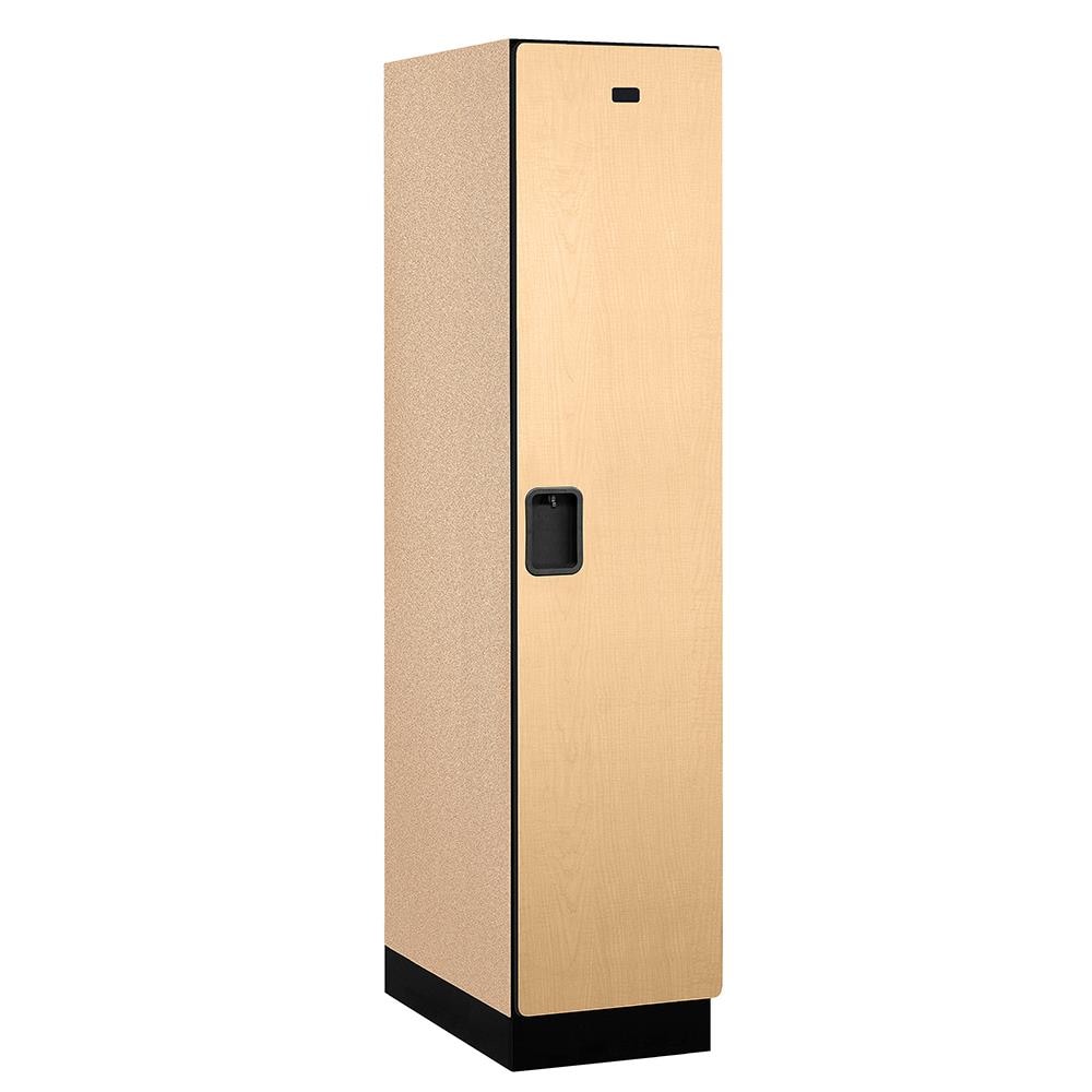 SALSBURY INDUSTRIES 18-21168MAP 18 -in Wide Single Tier Designer Wood Locker- 1 Wide- 6 -ft High- 18 -in Deep- Maple