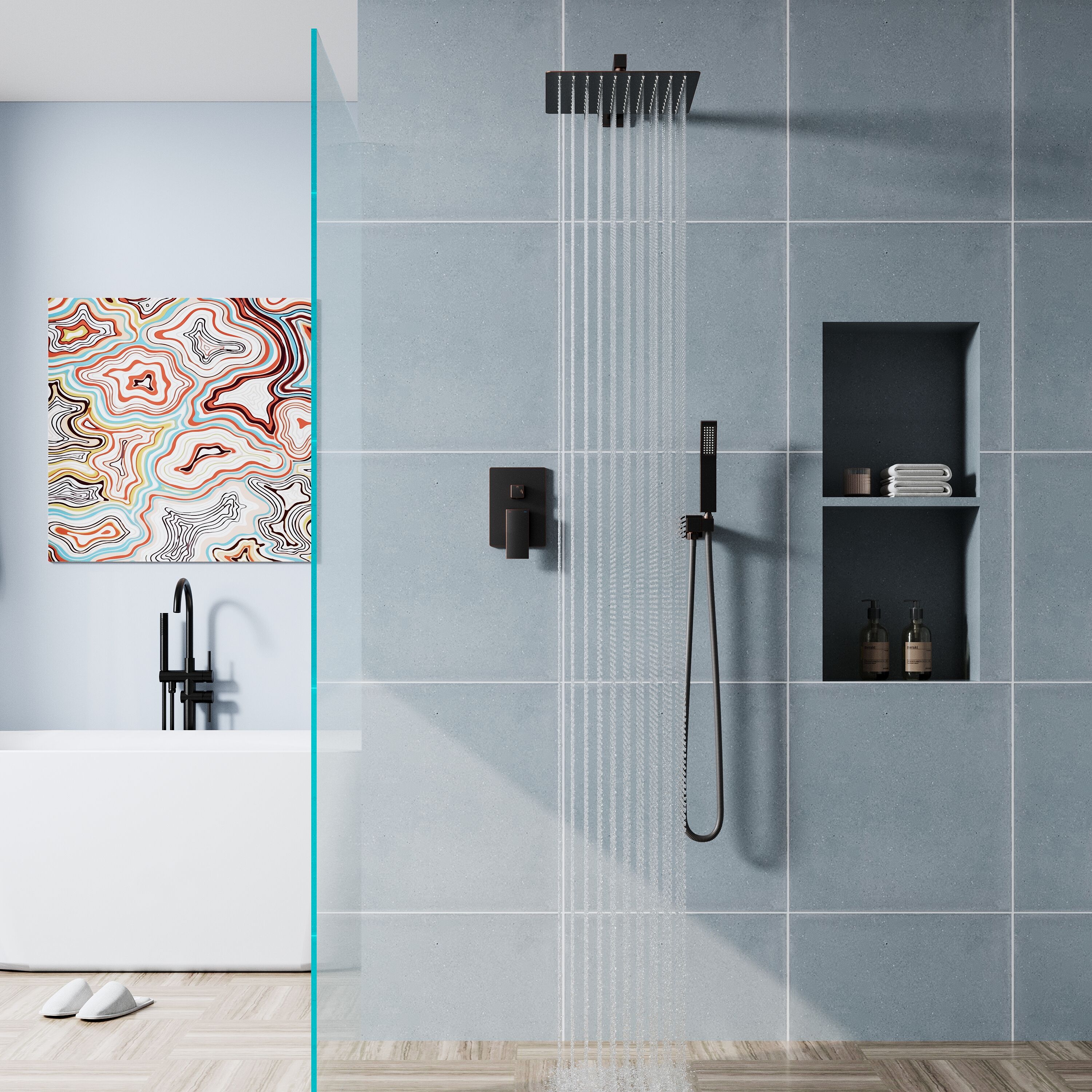 WELLFOR DTG-806CS12ORB Tub-Shower-Faucets - View #3