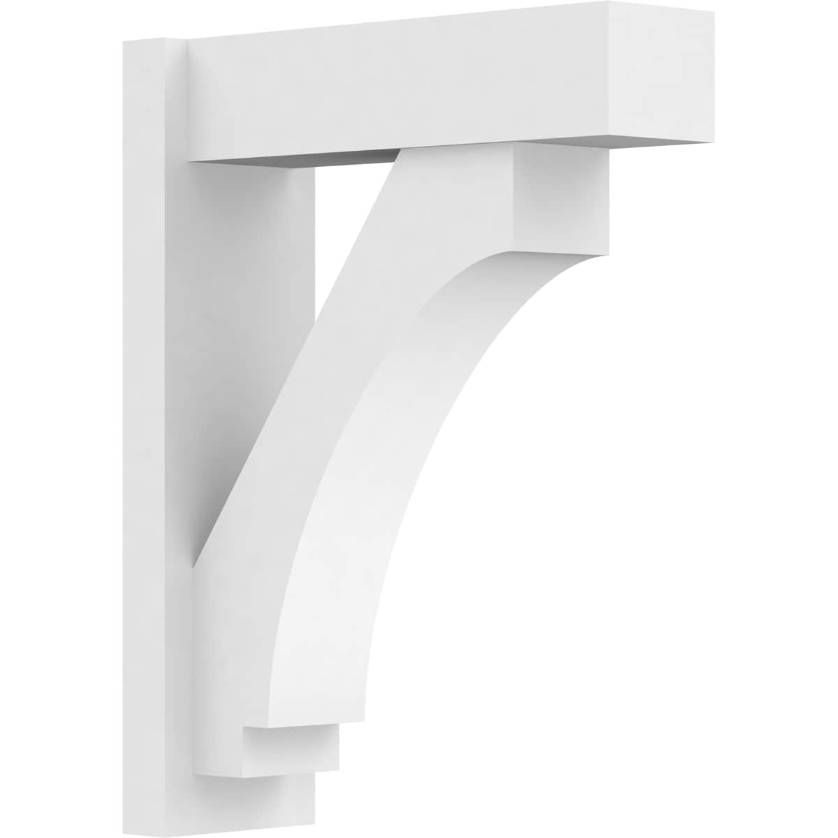 Ekena Millwork OUTP07X20X26IMP05 7-in W X 20-in D X 26-in H Imperial Architectural Grade PVC Outlooker with Block Ends