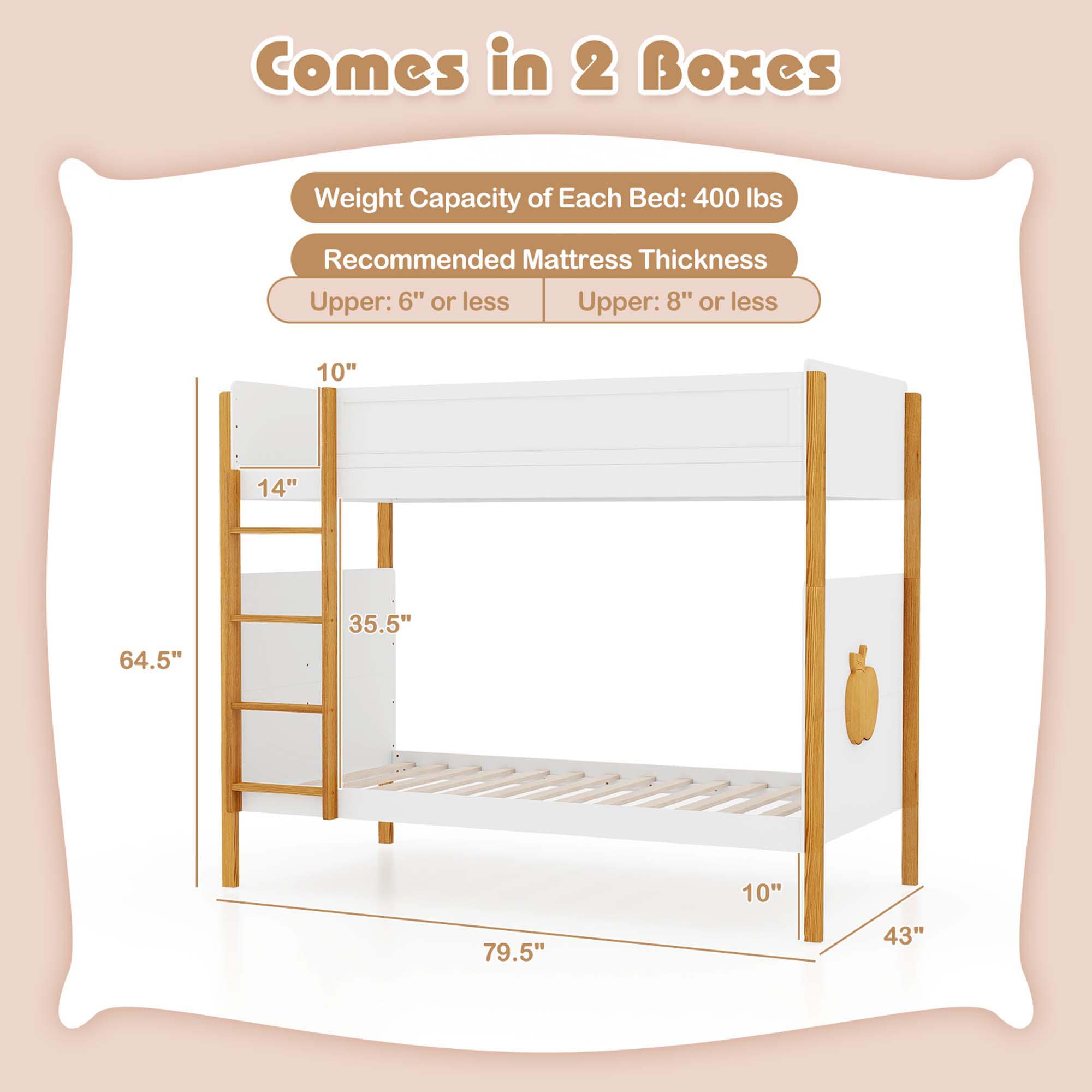 Costway HCST00694 Bunk-Beds - View #2