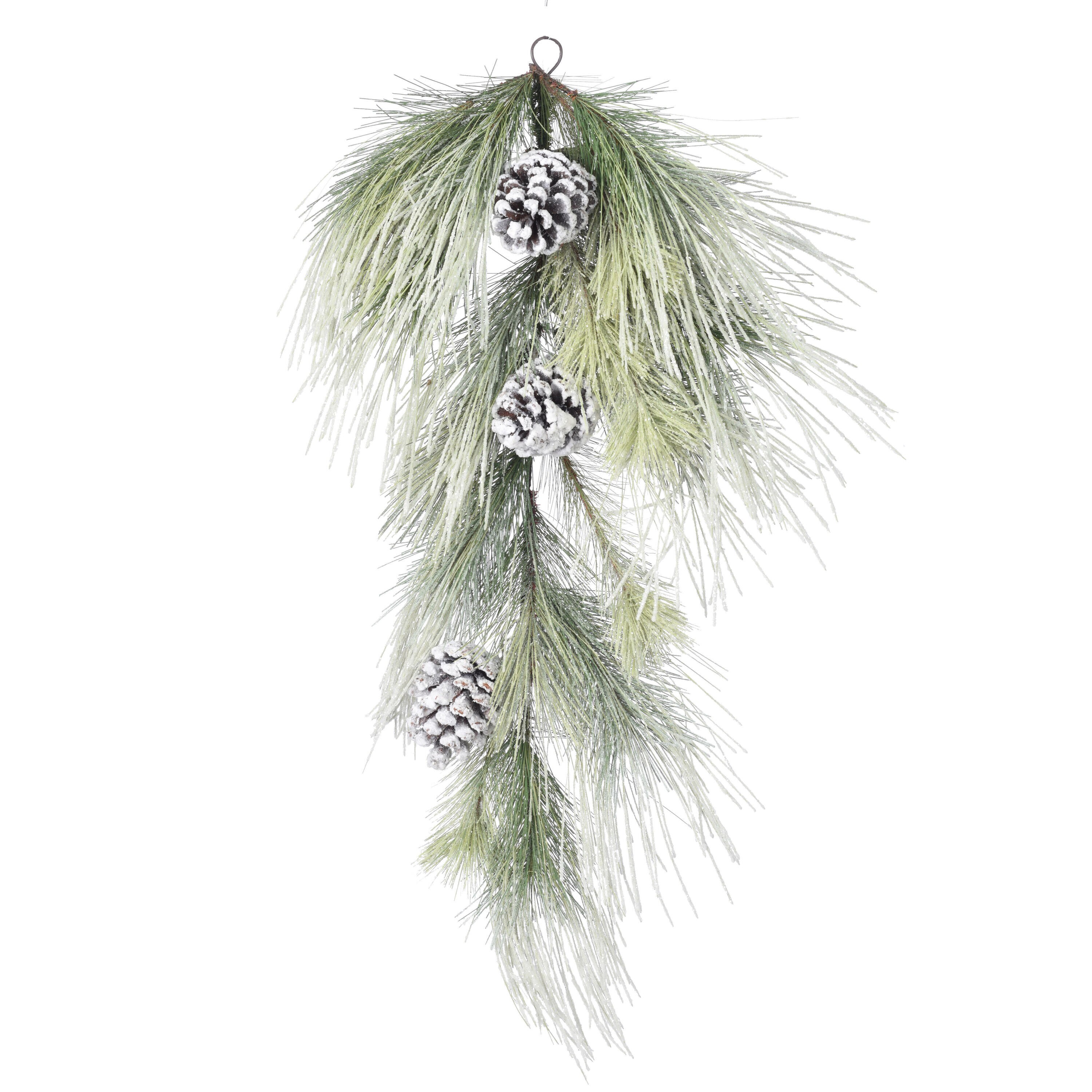 Vickerman E153208 30-in Indoor Green Pine Artificial Christmas Wreath