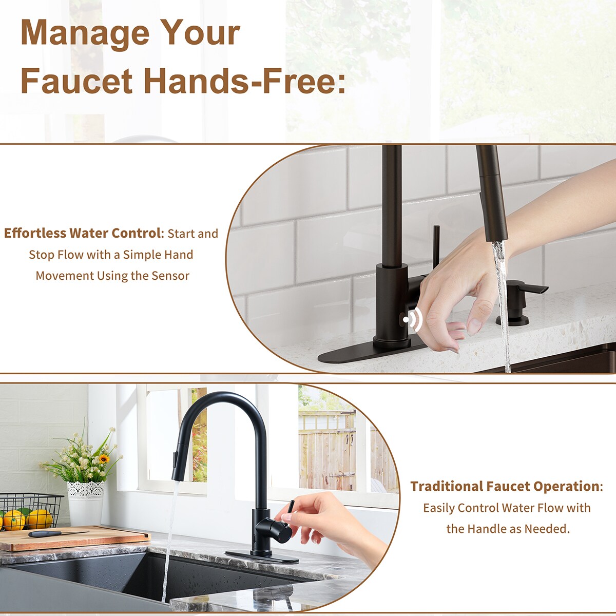 Mondawe OR-4014MB-DG Kitchen-Faucets - View #6