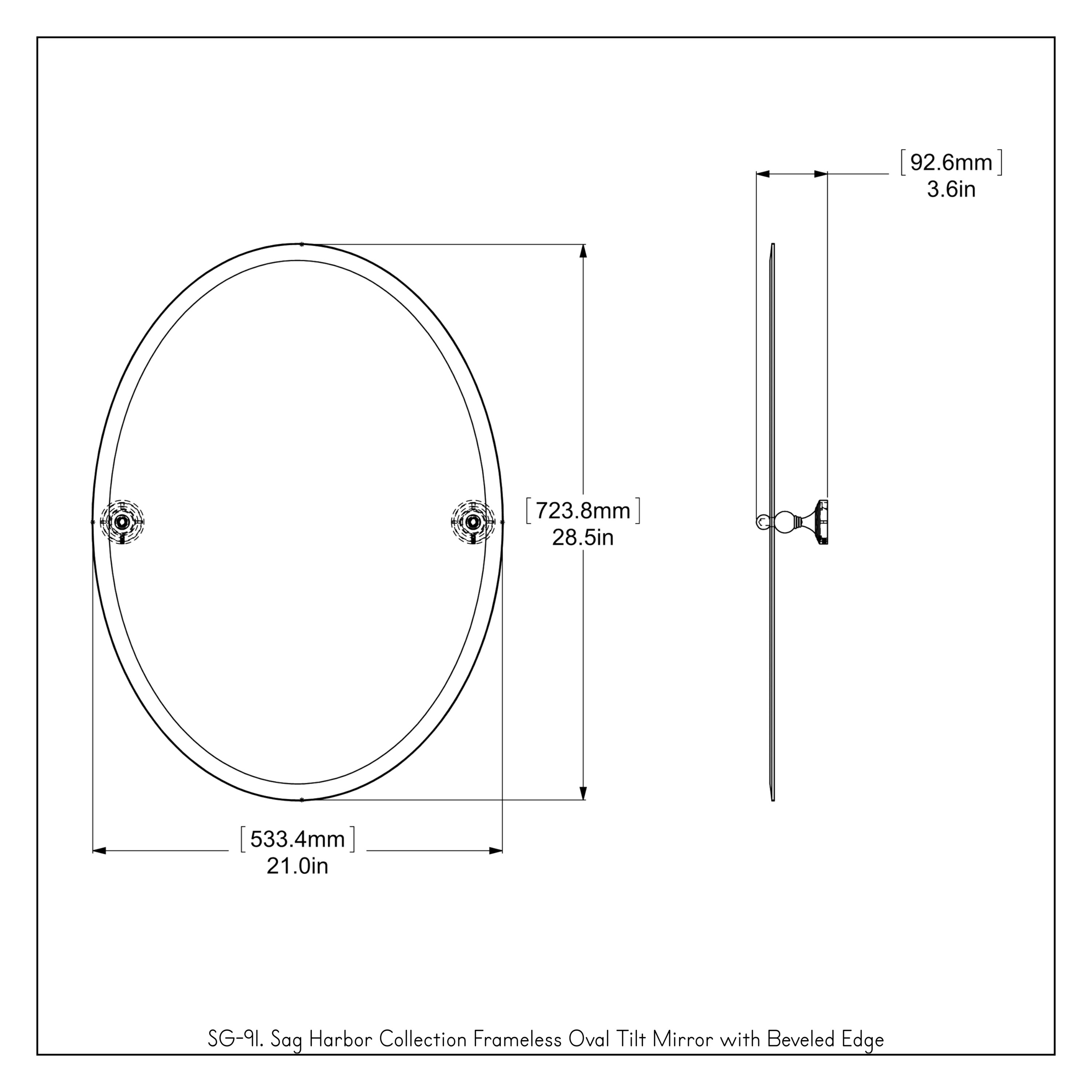 Allied Brass SG-91-BBR Framed-Bath-Mirrors - View #3