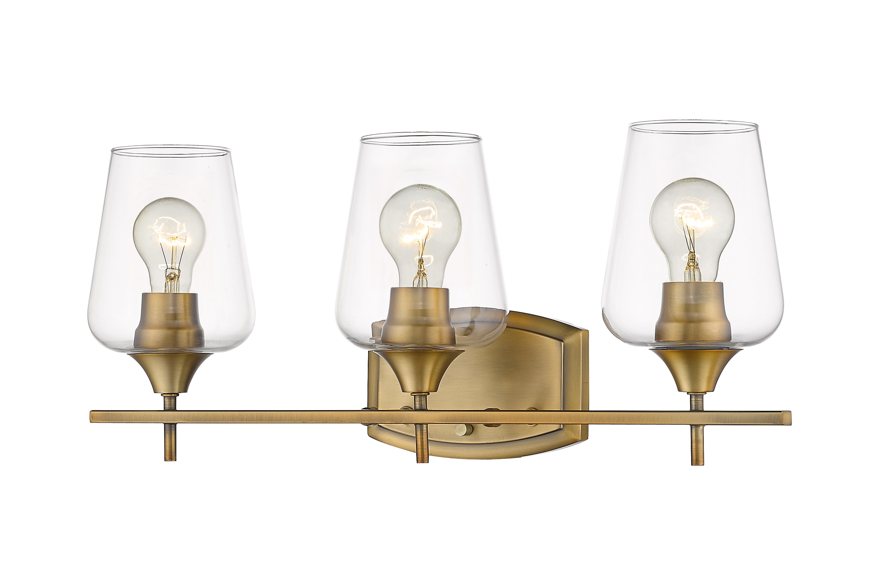 Z-Lite 473-3V-OBR Joliet 21.5-in 3 -Light Brushed Brass Modern/contemporary Vanity light