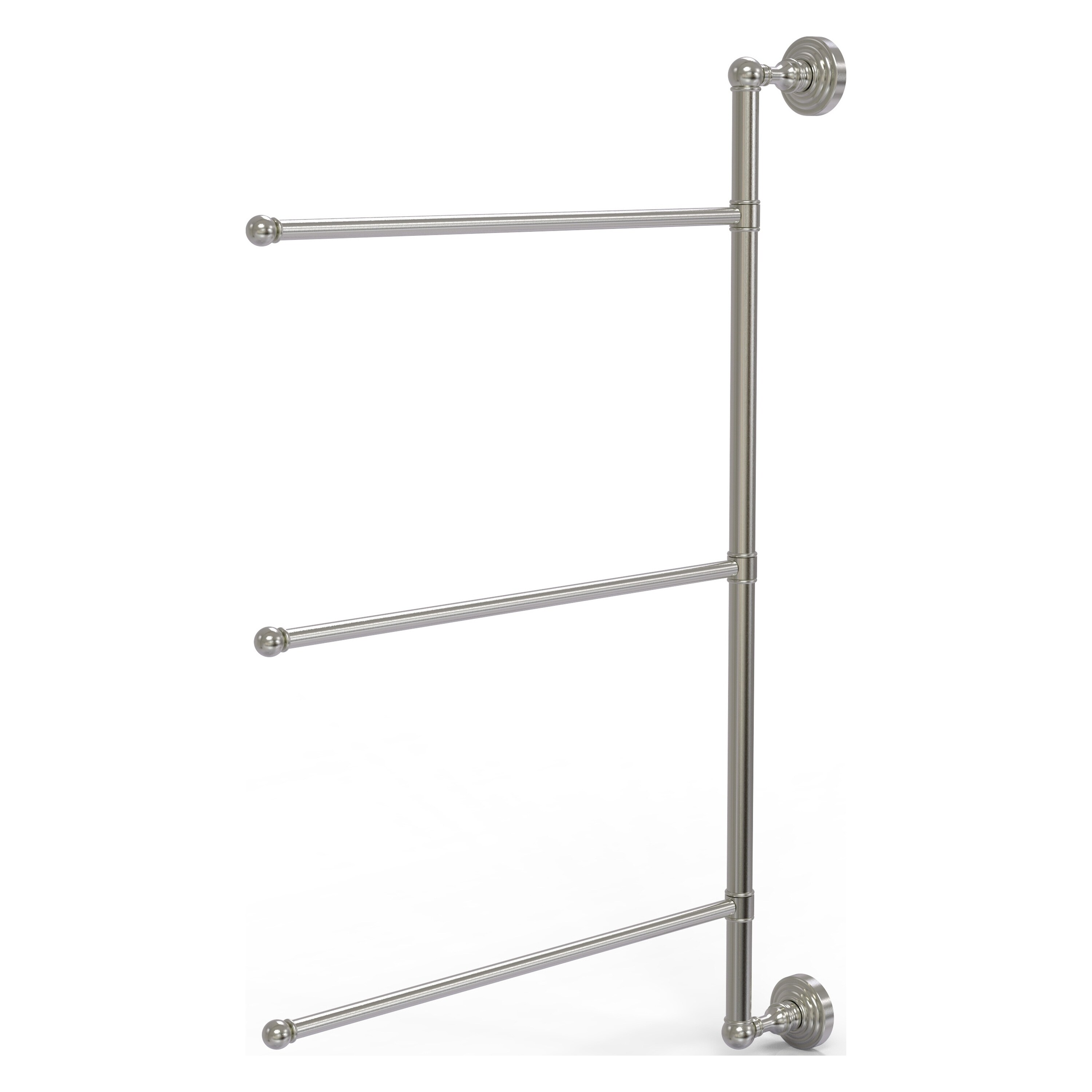 Allied Brass WP-27/3/16/28-SN Waverly Place 28-in Satin Nickel Wall mount Single Towel Bar