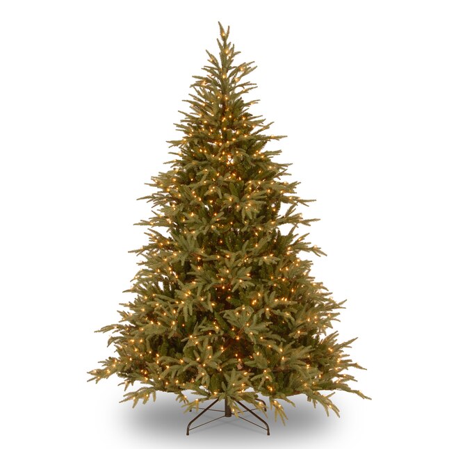 National Tree Company 6-ft Fraser Fir Pre-lit Traditional Artificial  Christmas Tree with 800 Constant Color Changing LED Lights in the Artificial  Christmas Trees department at Lowes.com