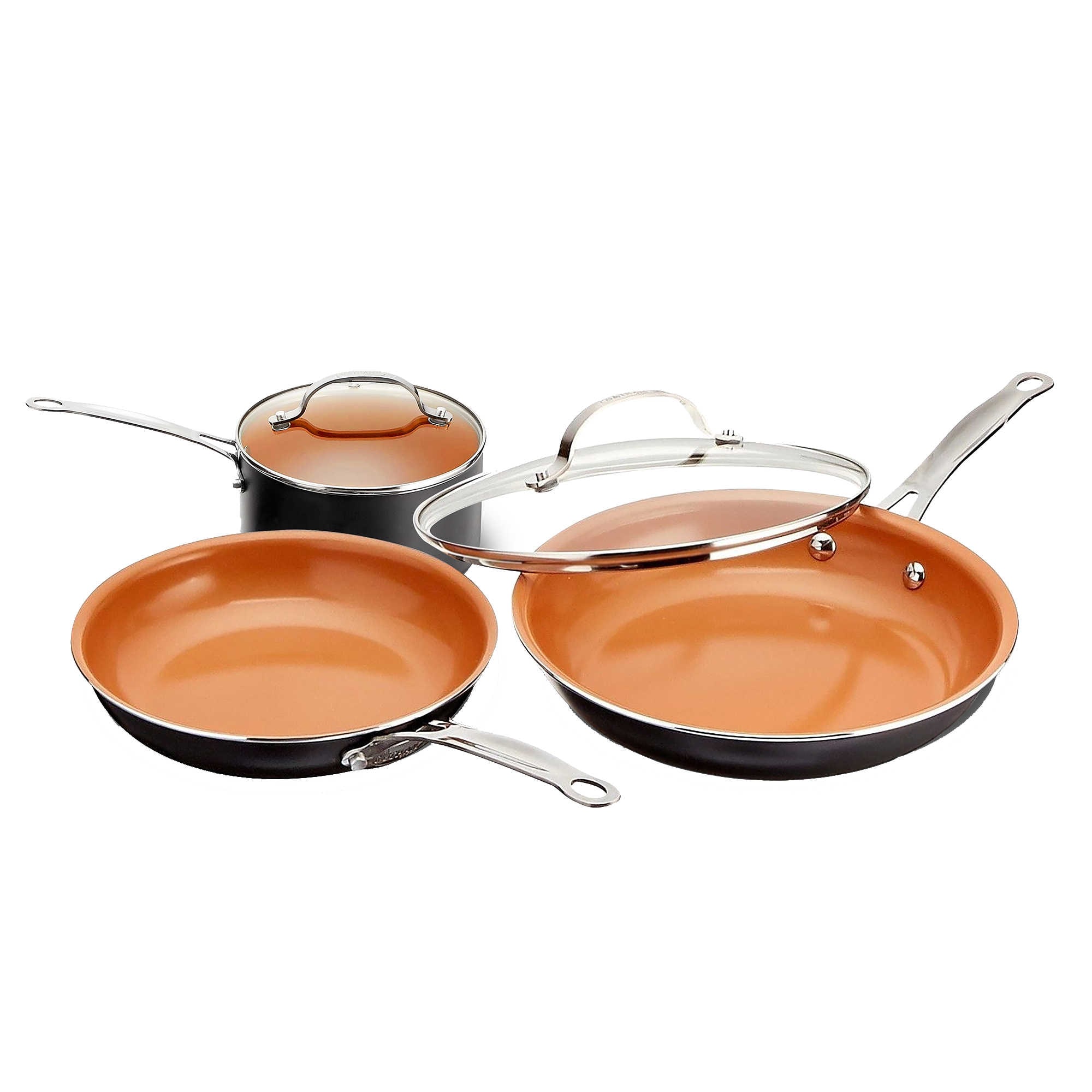 Gotham Steel - Stackmaster 5-Piece Cookware Set - Copper
