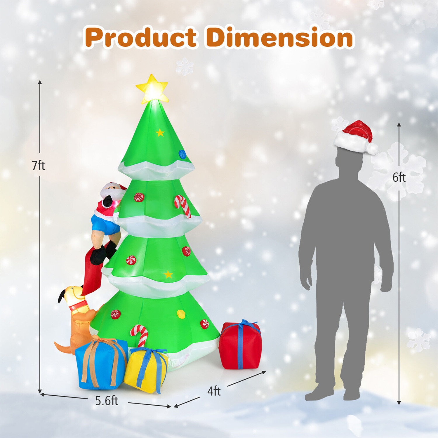 WELLFOR HYJ23969US Christmas-Inflatables - View #8