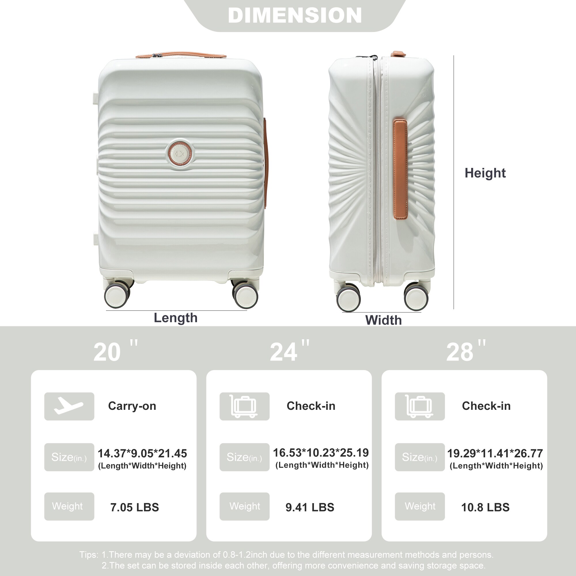 SINOFURN SYD9400004BG Luggage-And-Luggage-Sets - View #2