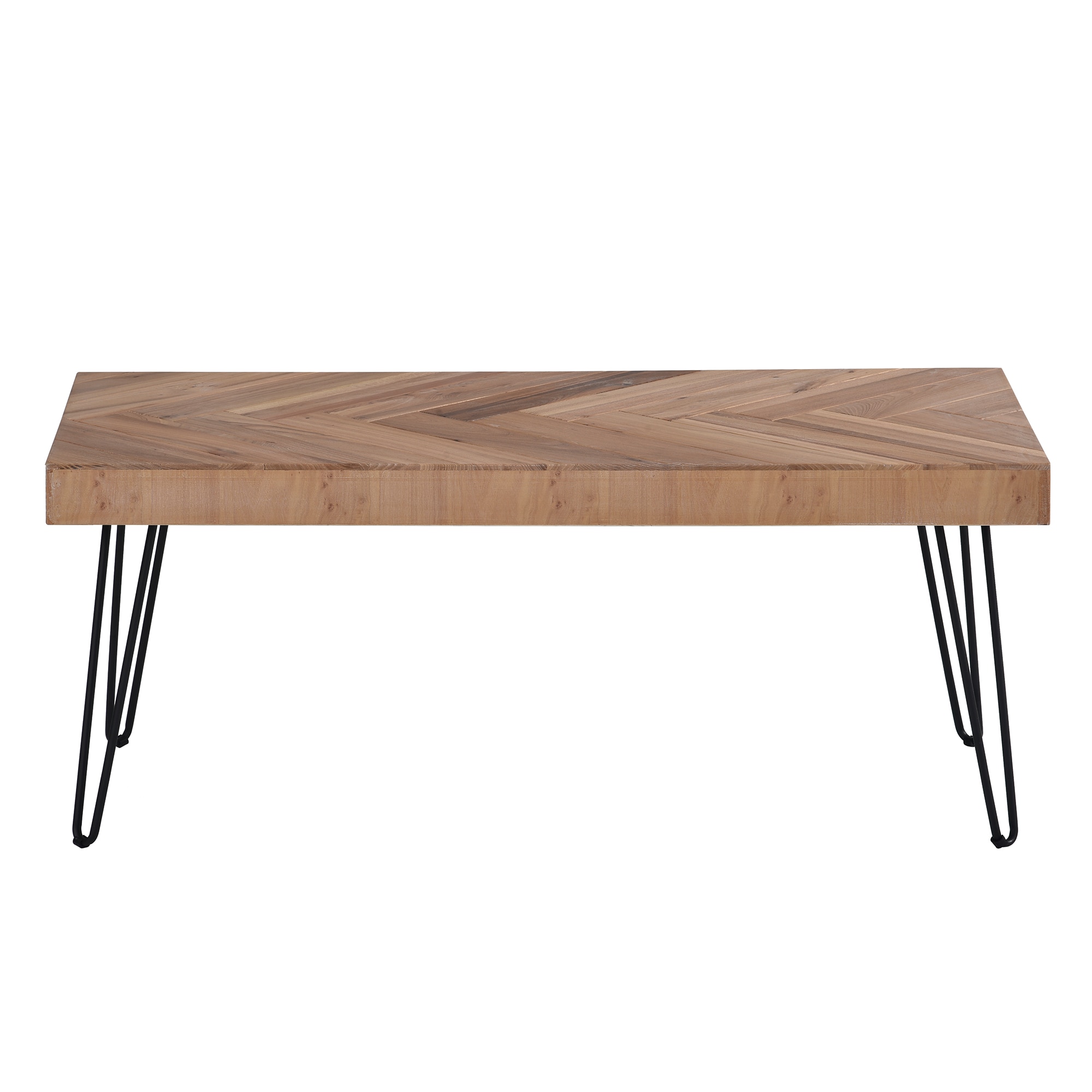 Clihome OTCH-190111-2AL Coffee Tables Nature Elm Wood Modern Coffee Table with Storage