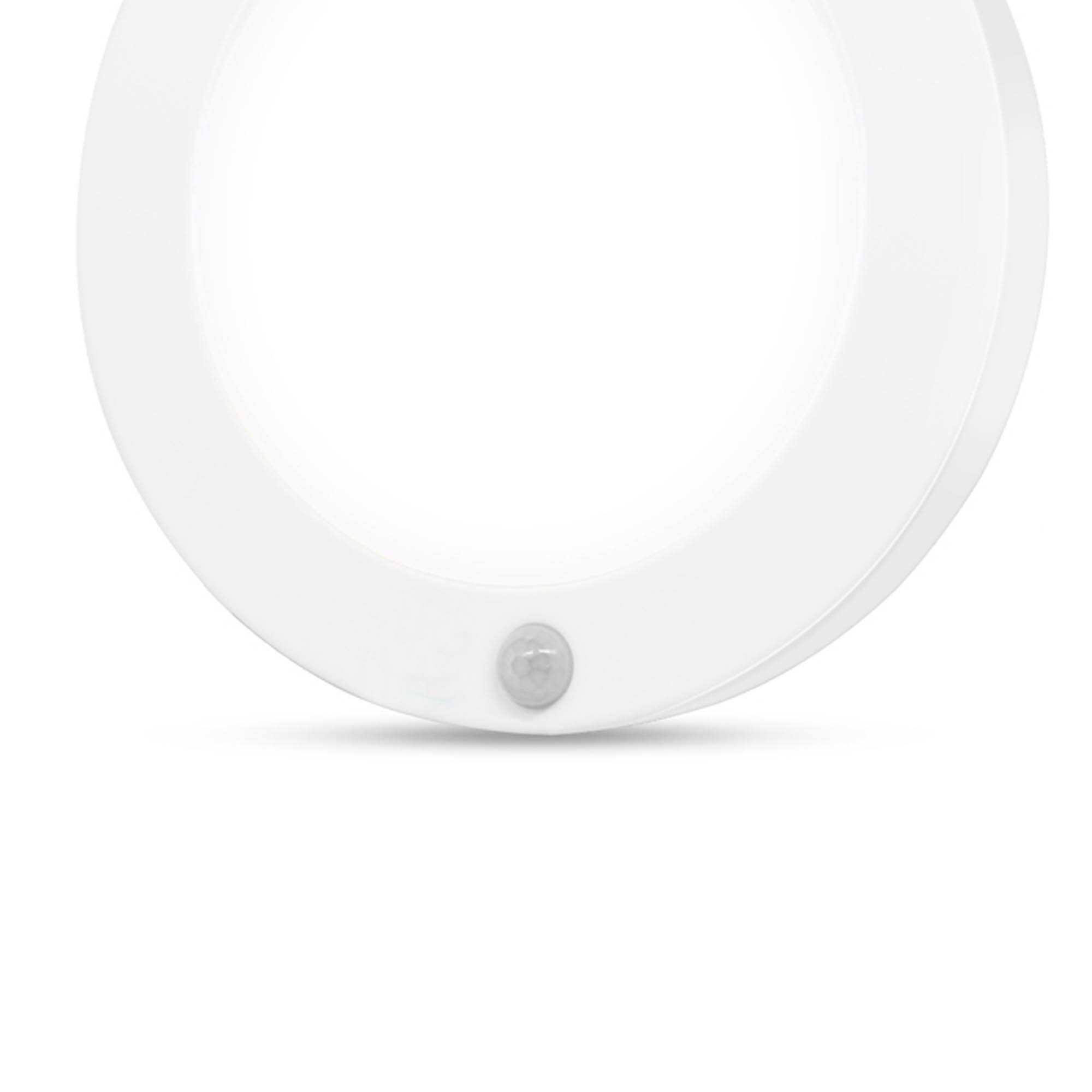 6 in. 1-Light White Motion Sensor Integrated LED Flush Mount