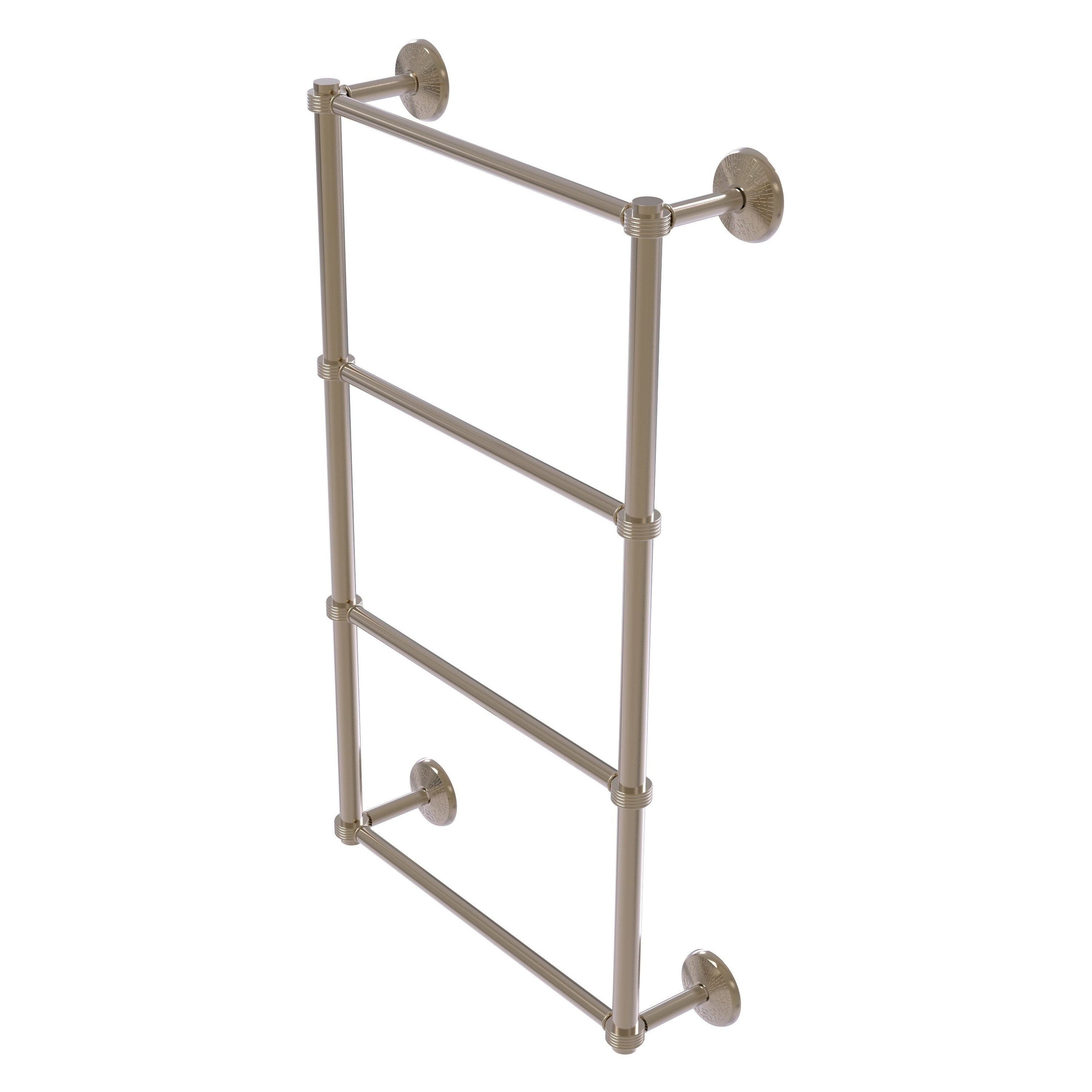 Allied Brass MC-28G-36-PEW Monte Carlo 36-in double Antique Pewter Wall mount 4-tier Towel Bar