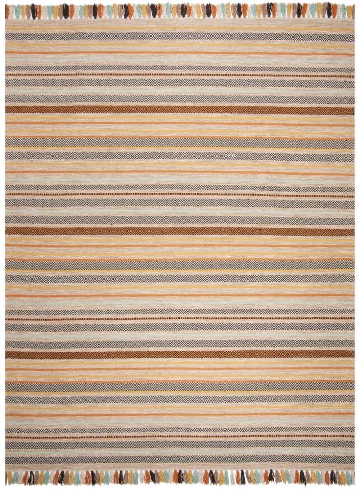 Safavieh MTK901A-8 Montauk Cabrillo 8 x 10 (ft) Cotton Beige/Multi Rectangular Indoor Stripe Global Area rug