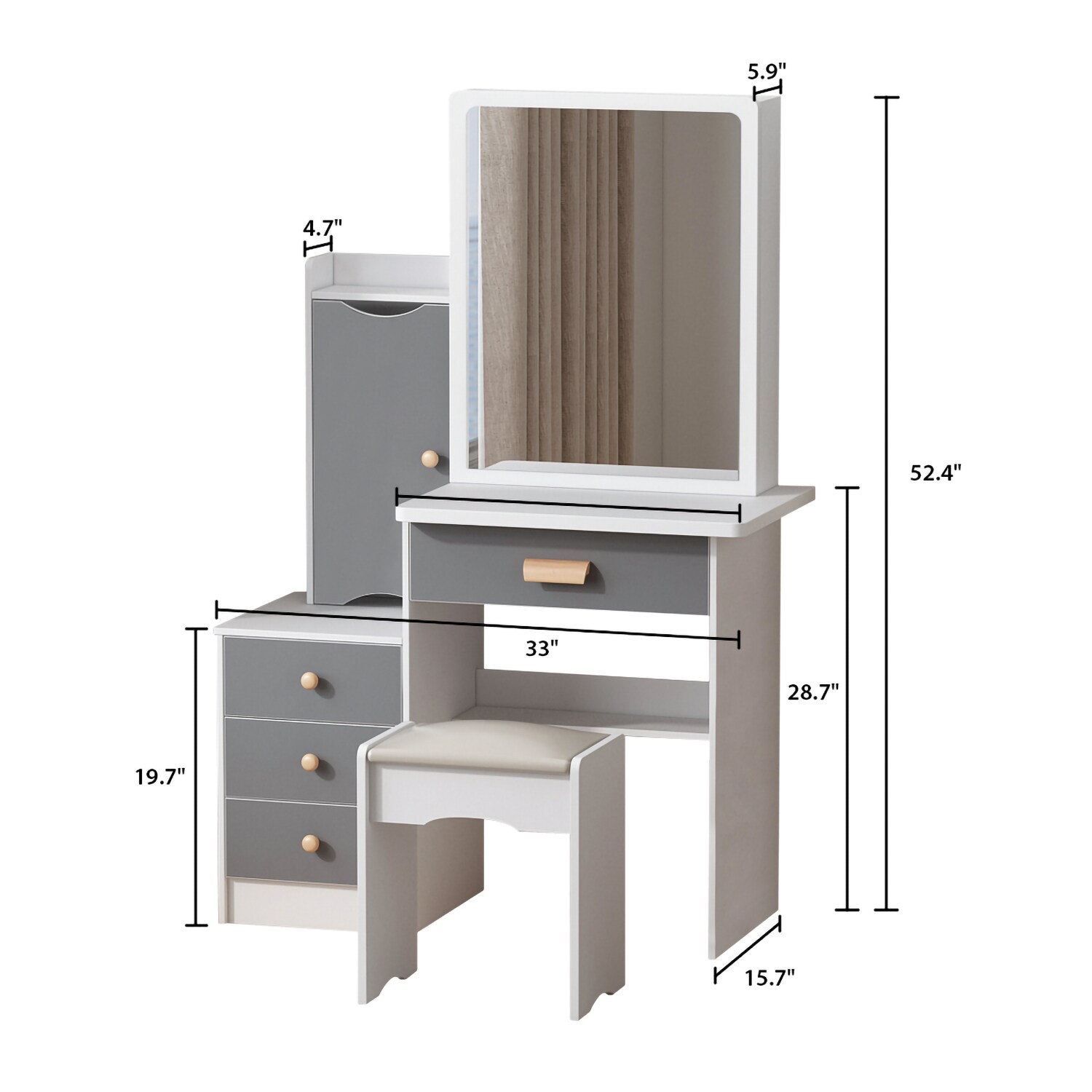 FUFU&GAGA LJY-WFJWL0096-02 Bedroom-Vanities - View #10