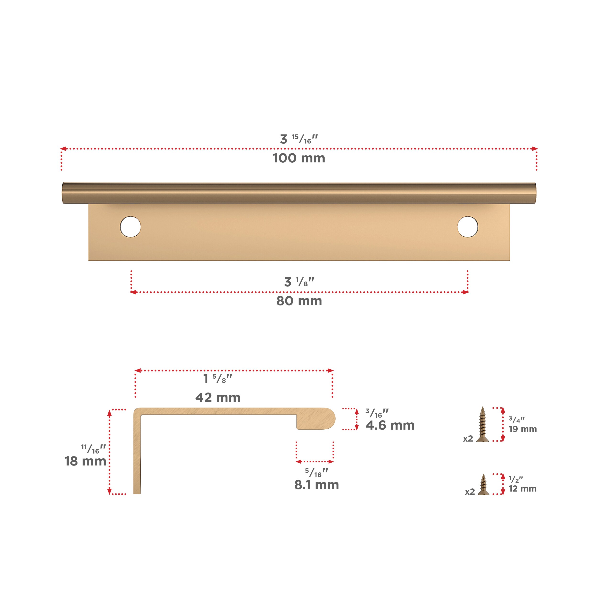 Richelieu BP989880CHBRZ Cabinet-Pulls - View #4