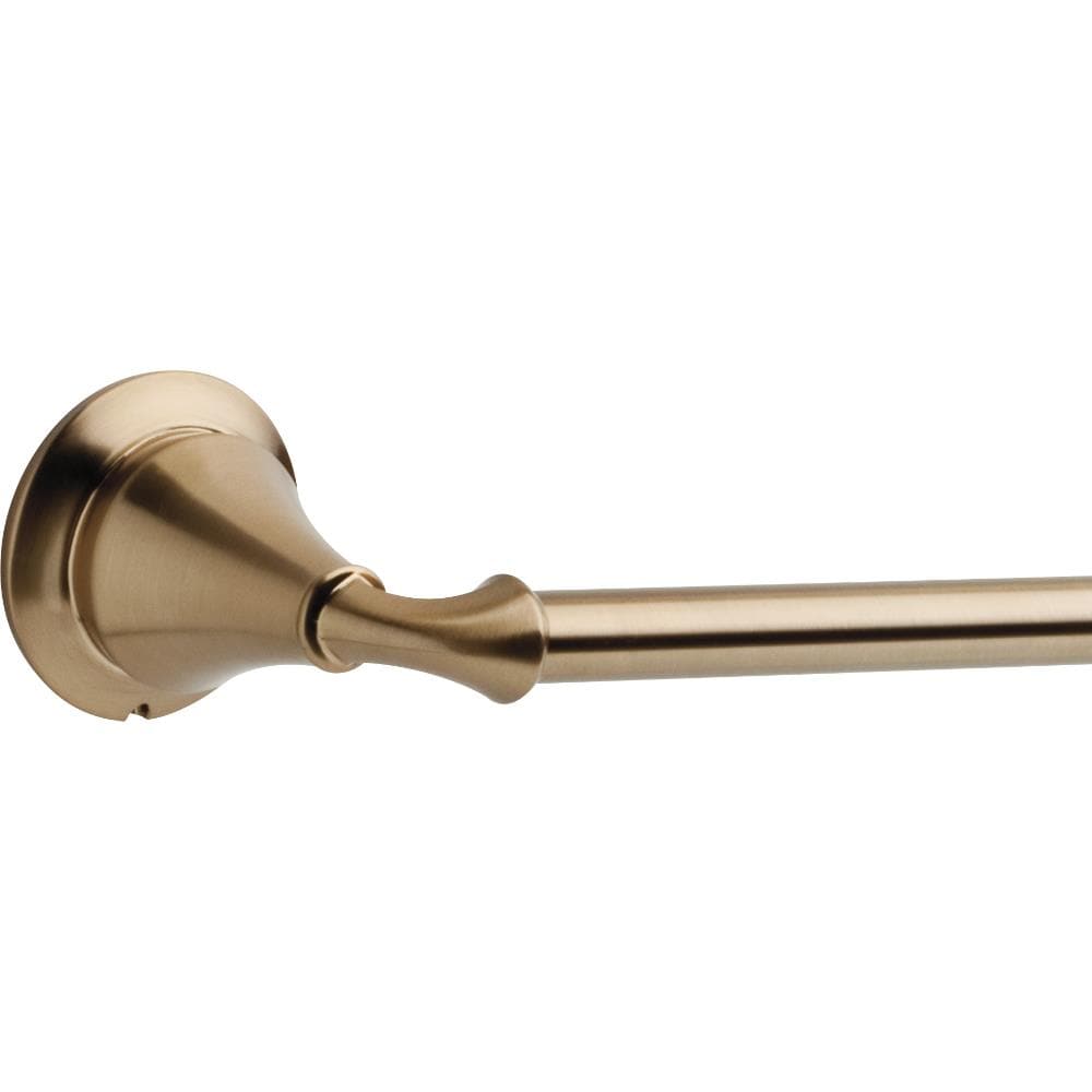 Delta Linden 24-in Champagne Bronze Wall Mount Single Towel Bar in the ...