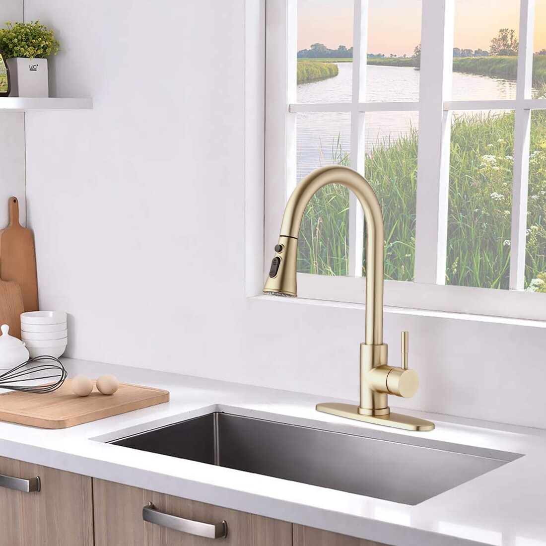 Vanfority VF-D3411-BG Kitchen-Faucets - View #2