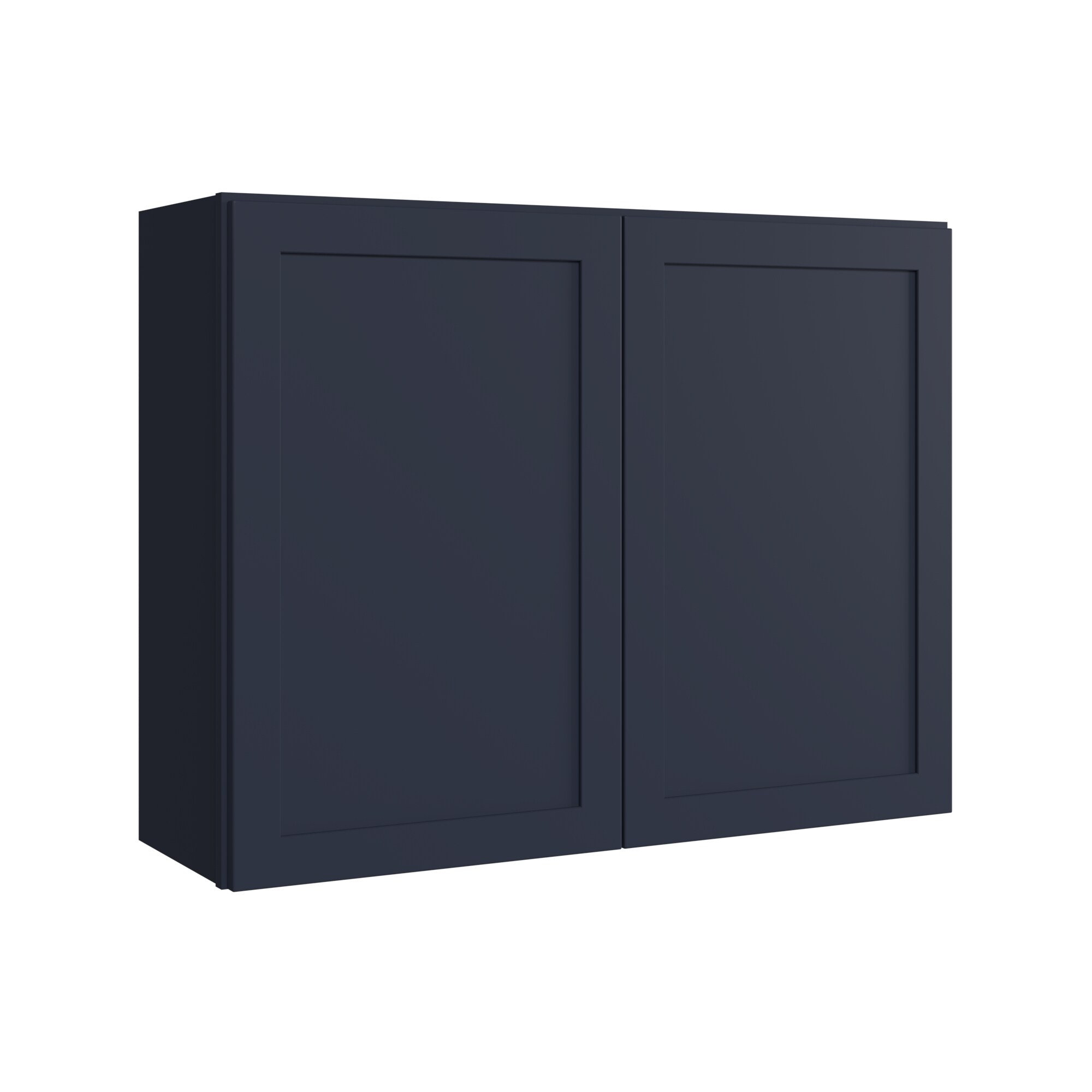 KraftMaid Momentum W3930G77 Deveron 39-in W x 30-in H x 12-in D Midnight Wall Fully assembled Plywood Cabinet (Recessed Panel Shaker)