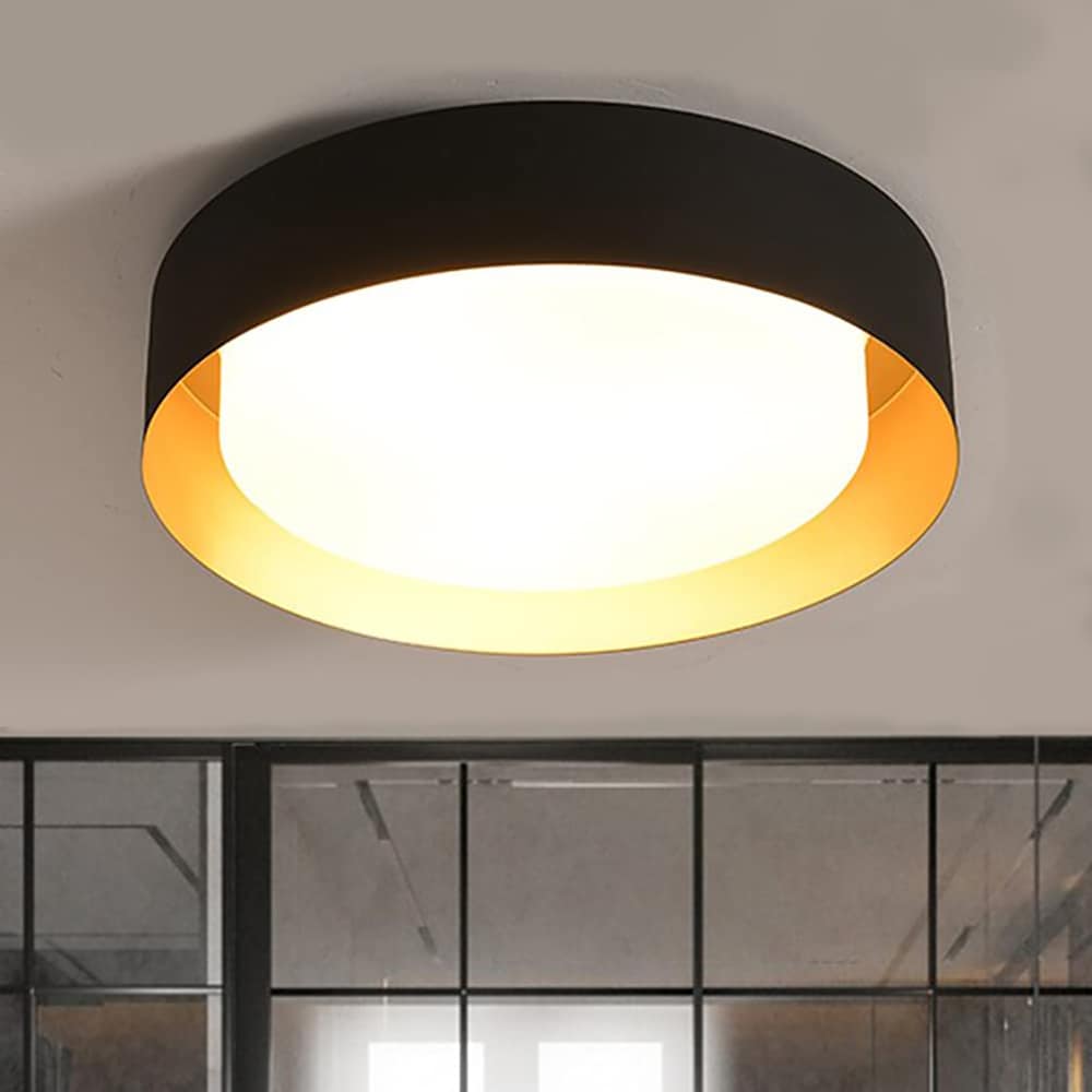 EDISLIVE Y81010000039428 Victor 3 -Light 16.5-in Black Flush Mount Light