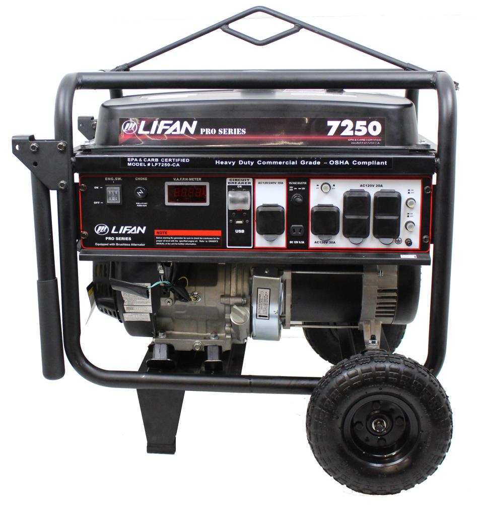 LIFAN Power USA Pro Series 6500-Watt Portable Generator At Lowes.com