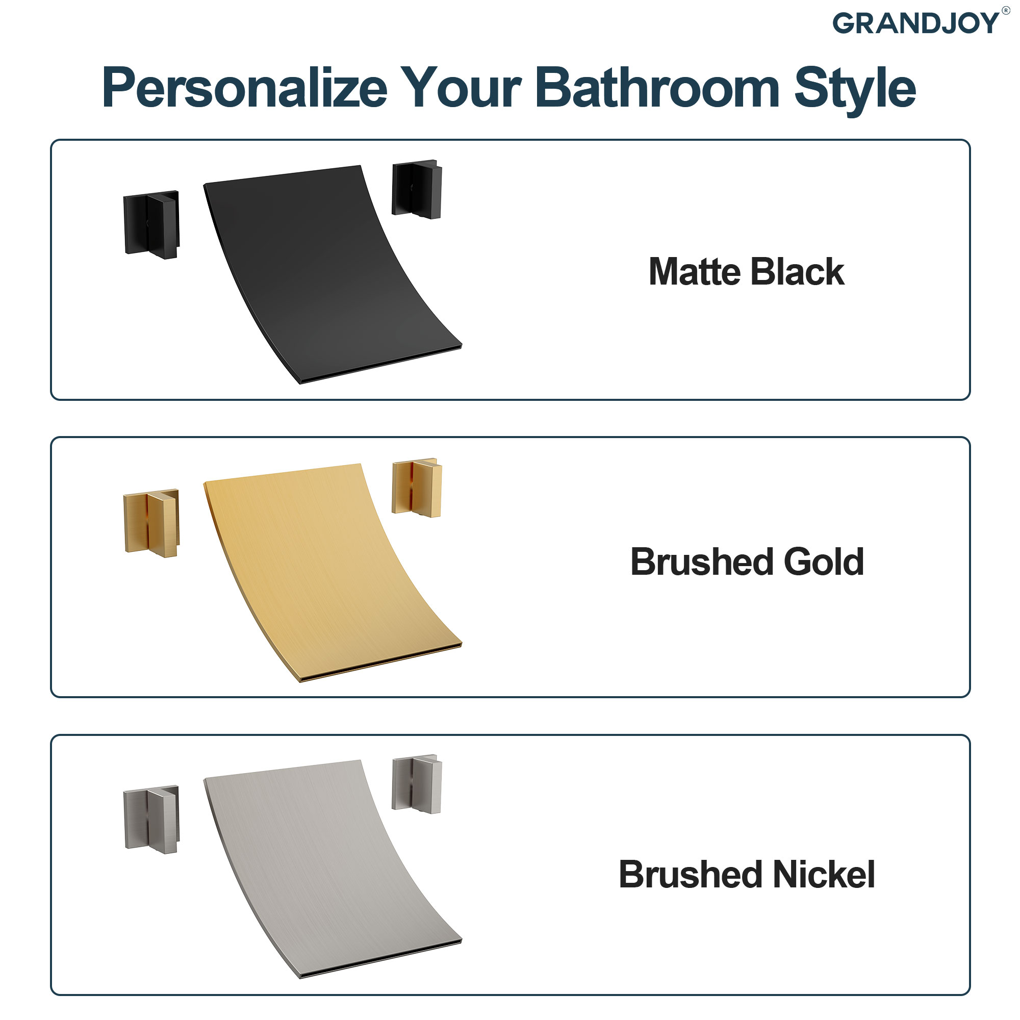 GRANDJOY FL23671-BN Roman-Tub-Faucets - View #13