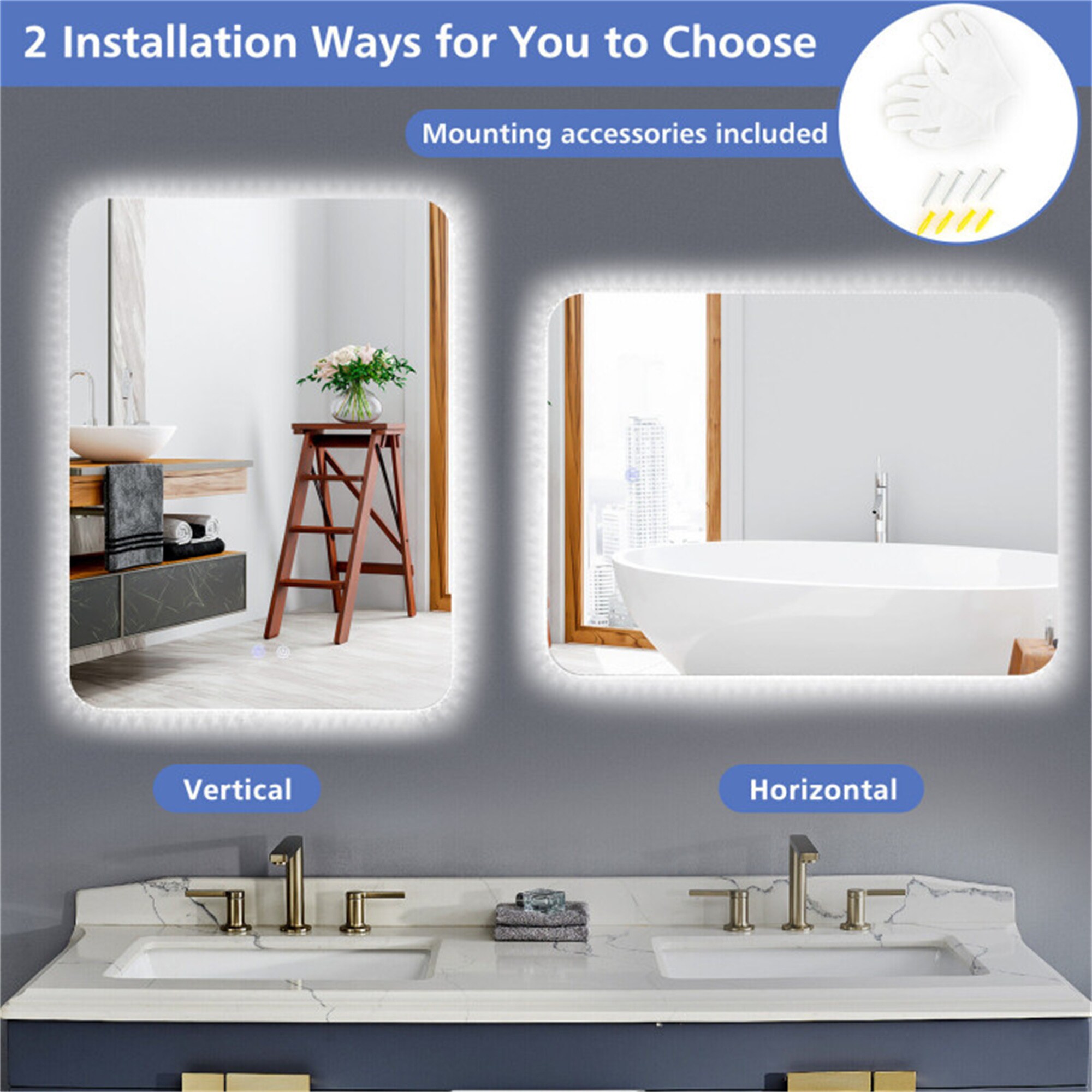 BABOOM BOM-9570950-OR Framed-Bath-Mirrors - View #7