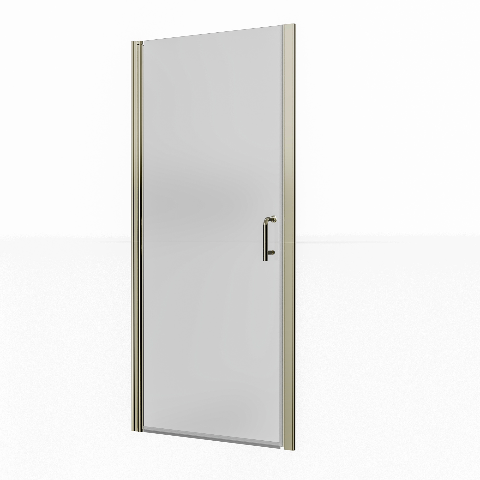 Forclover 34-35.3 in W x 72 in H Pivot Frameless Shower Door 34-in to ...