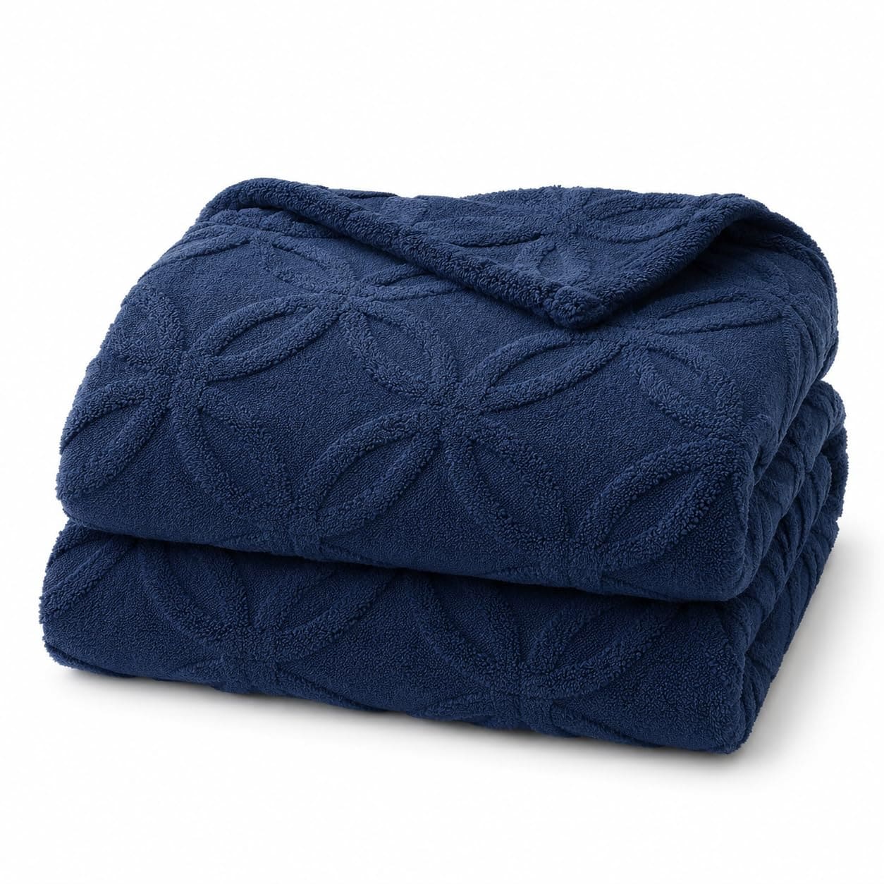 Yichuhaoxi  Navy Throw Blanket Soft Fluffy Fleece Plush Cozy Decorative Blanket for Sofa Couch Chair Bed Living Room Bedroom All Season Use 50x60