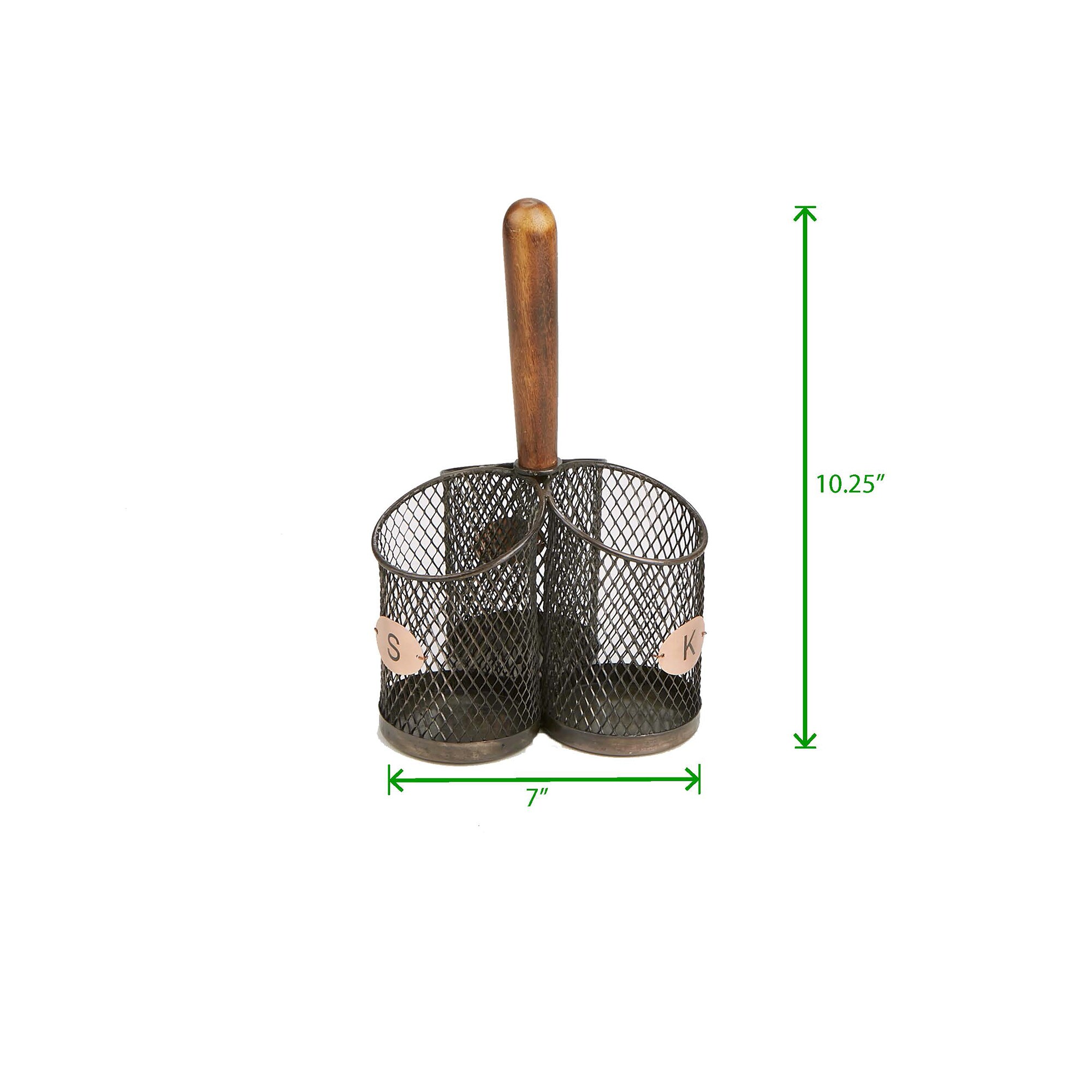 Mind Reader 3WCADUT-BRN Kitchen-Utensil-Holder - View #3
